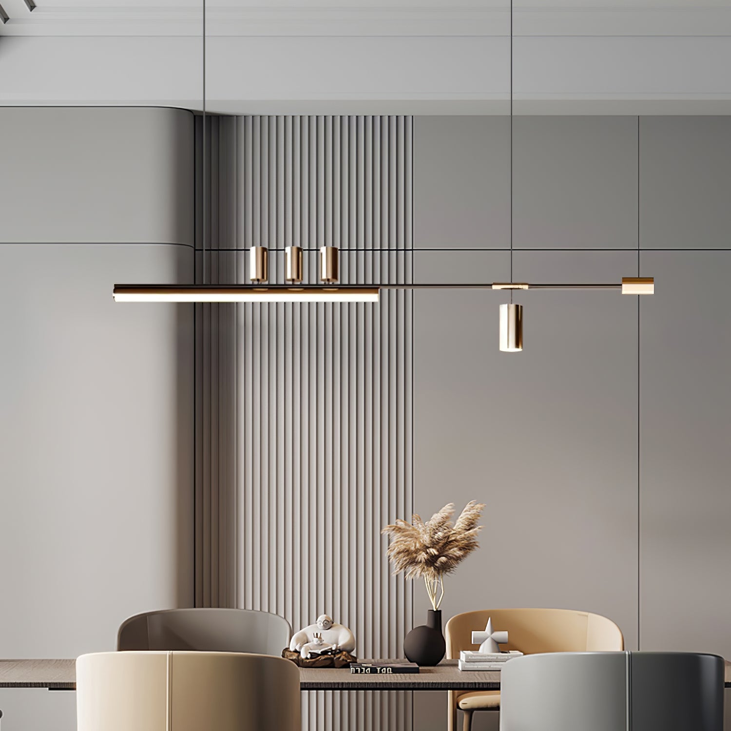 Della Linear Modern Pendant Light - Letslighting