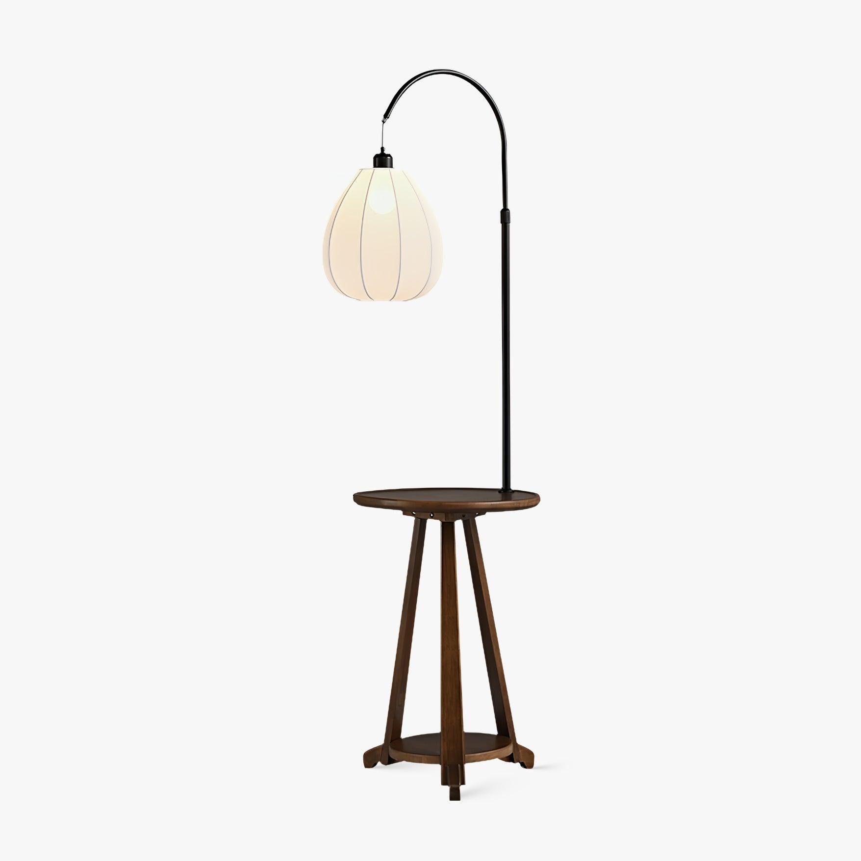 Vazoril Multifunctional Wood Fabric Floor Lamp - Letslighting