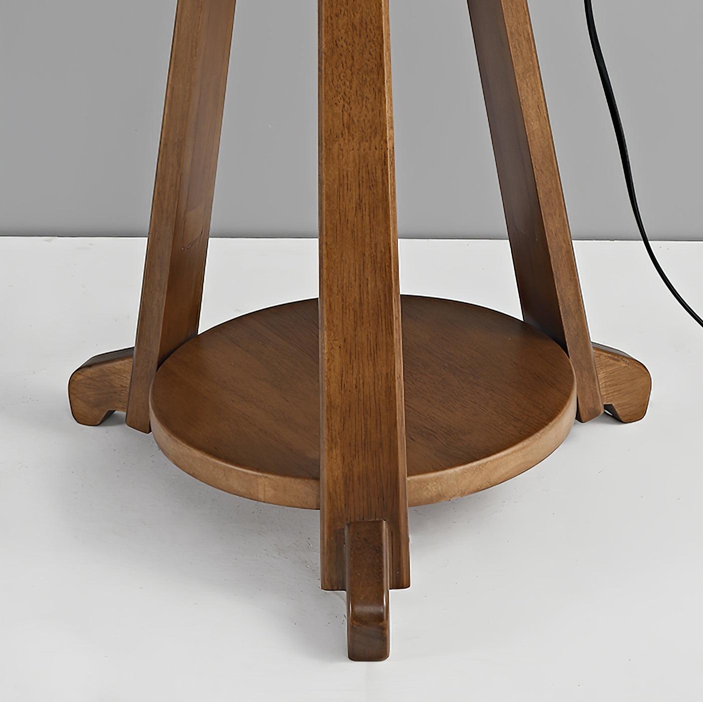Vazoril Multifunctional Wood Fabric Floor Lamp - Letslighting