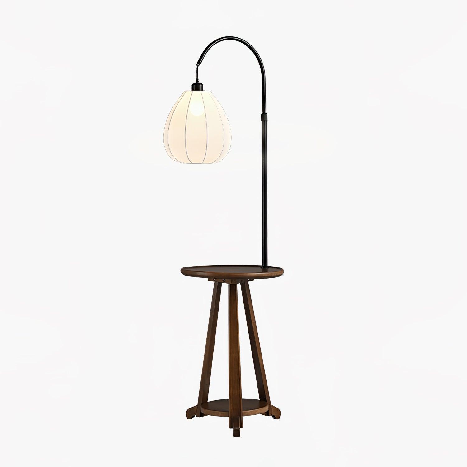 Vazoril Multifunctional Wood Fabric Floor Lamp - Letslighting