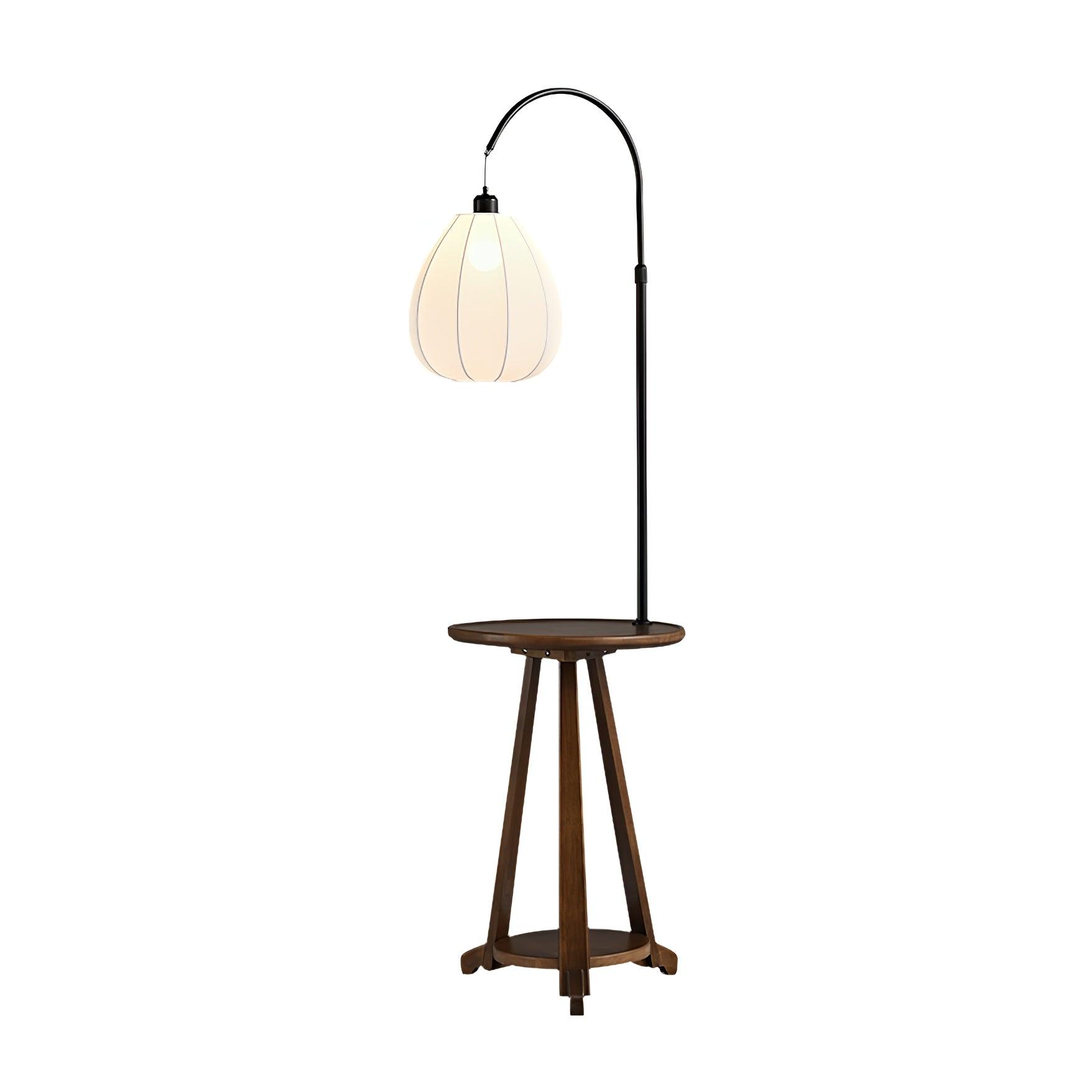 Vazoril Multifunctional Wood Fabric Floor Lamp - Letslighting