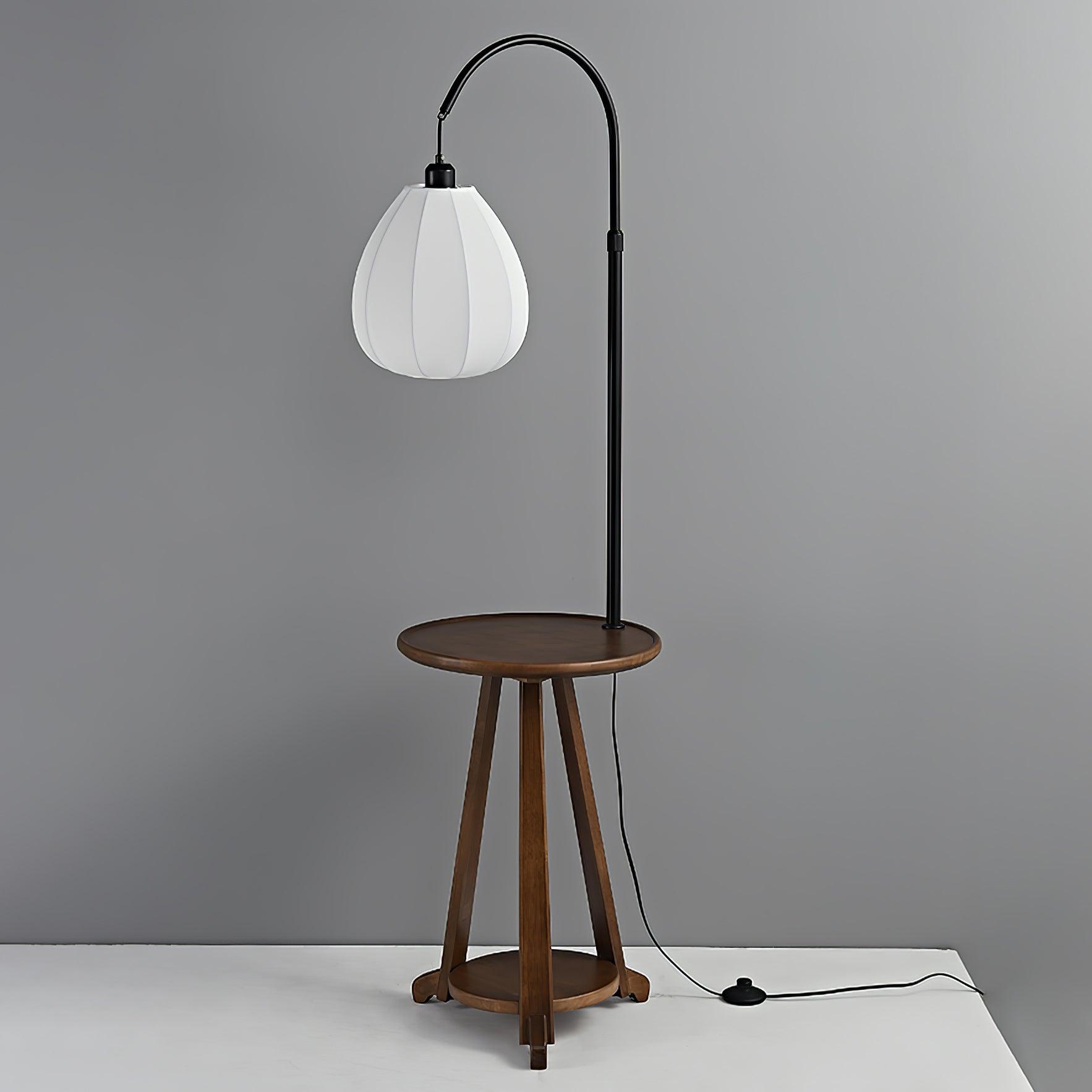 Vazoril Multifunctional Wood Fabric Floor Lamp - Letslighting