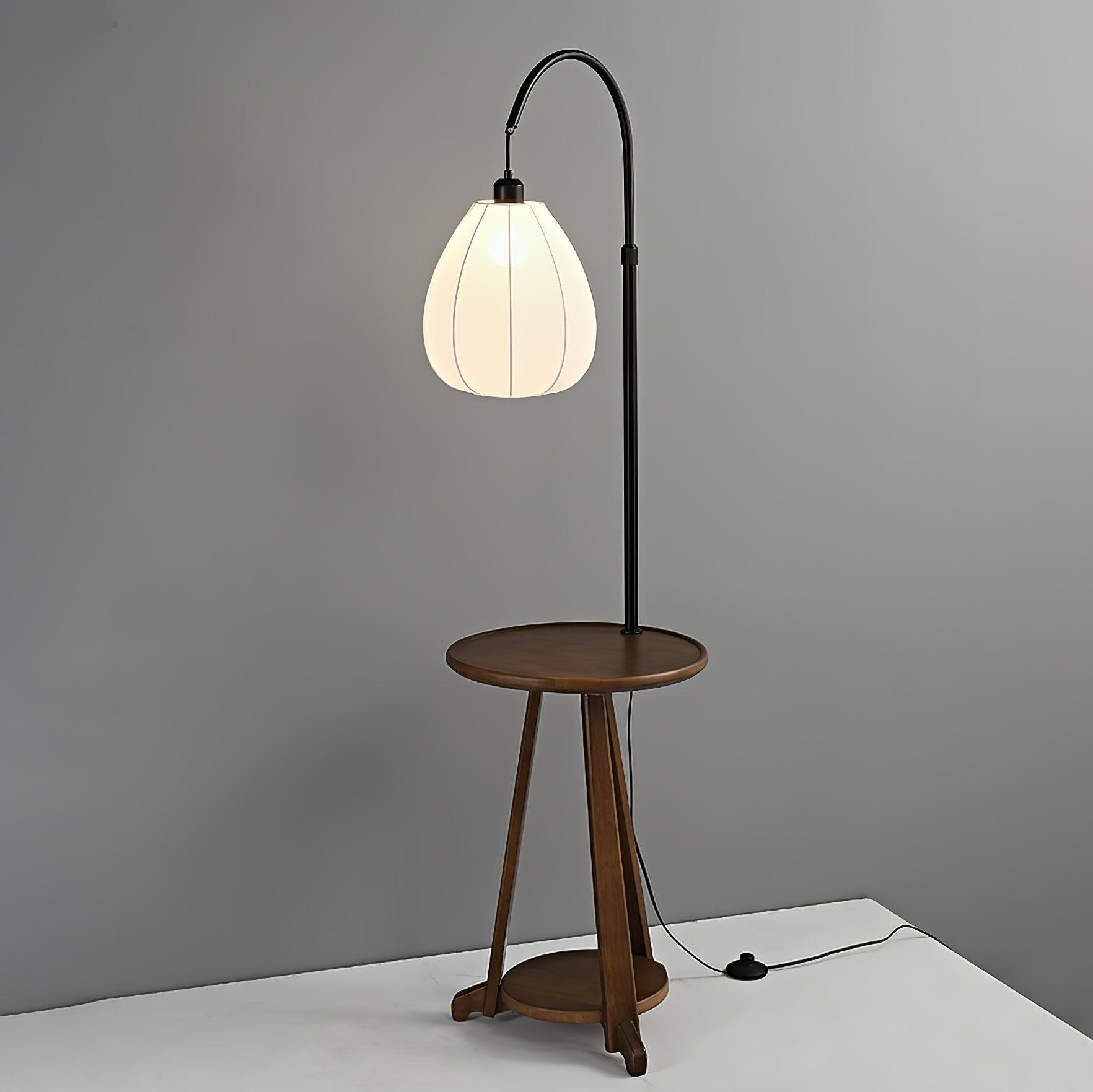 Vazoril Multifunctional Wood Fabric Floor Lamp - Letslighting