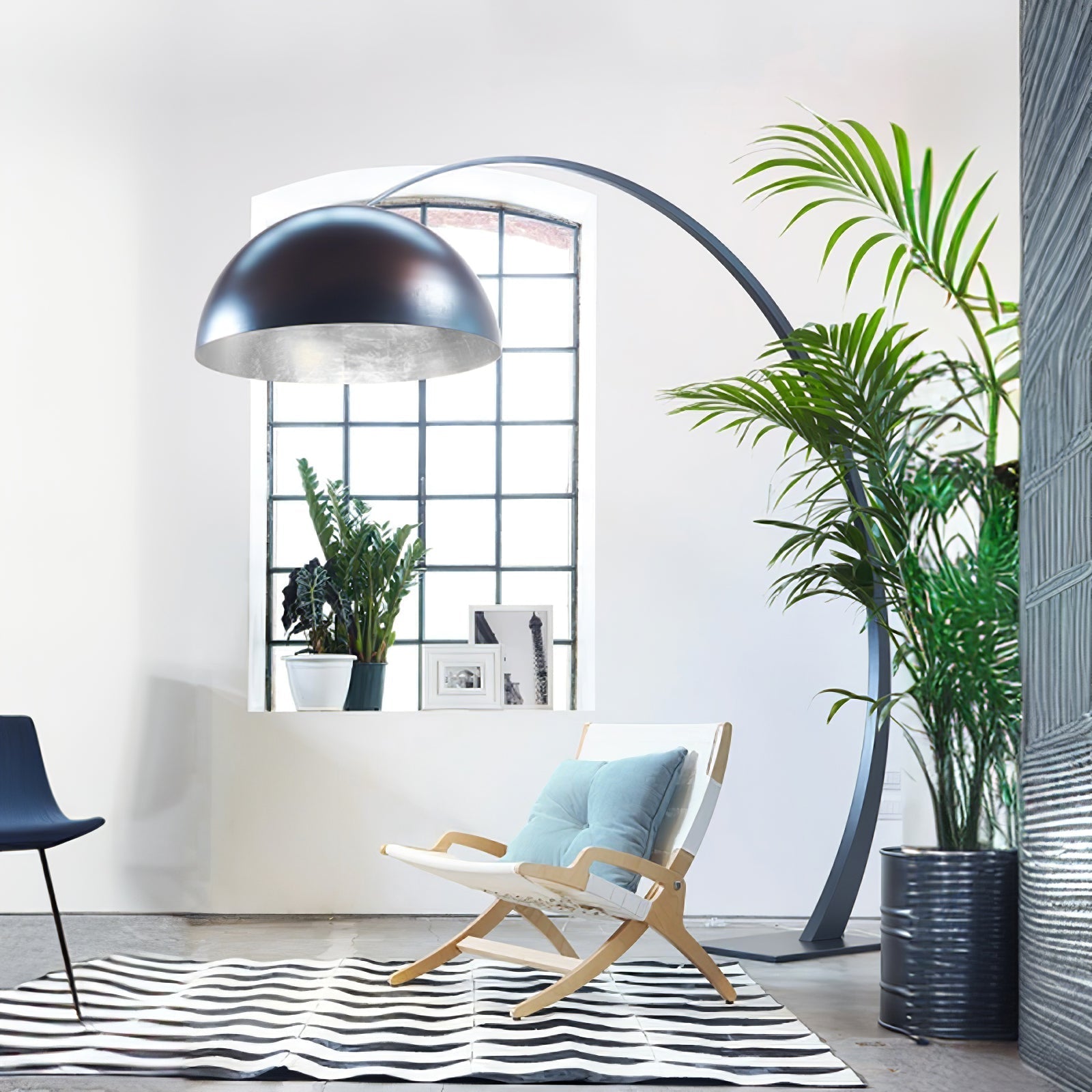 Cutalus Curved Black Arc Floor Lamp - Letslighting