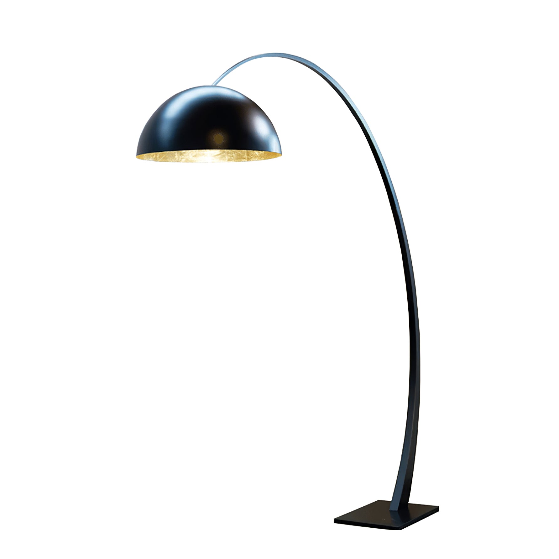 Cutalus Curved Black Arc Floor Lamp - Letslighting