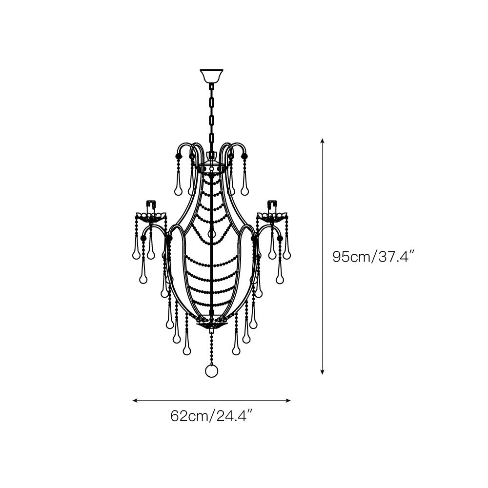 Qvistuvyo Individual Creativity Glass Chandelier - Letslighting