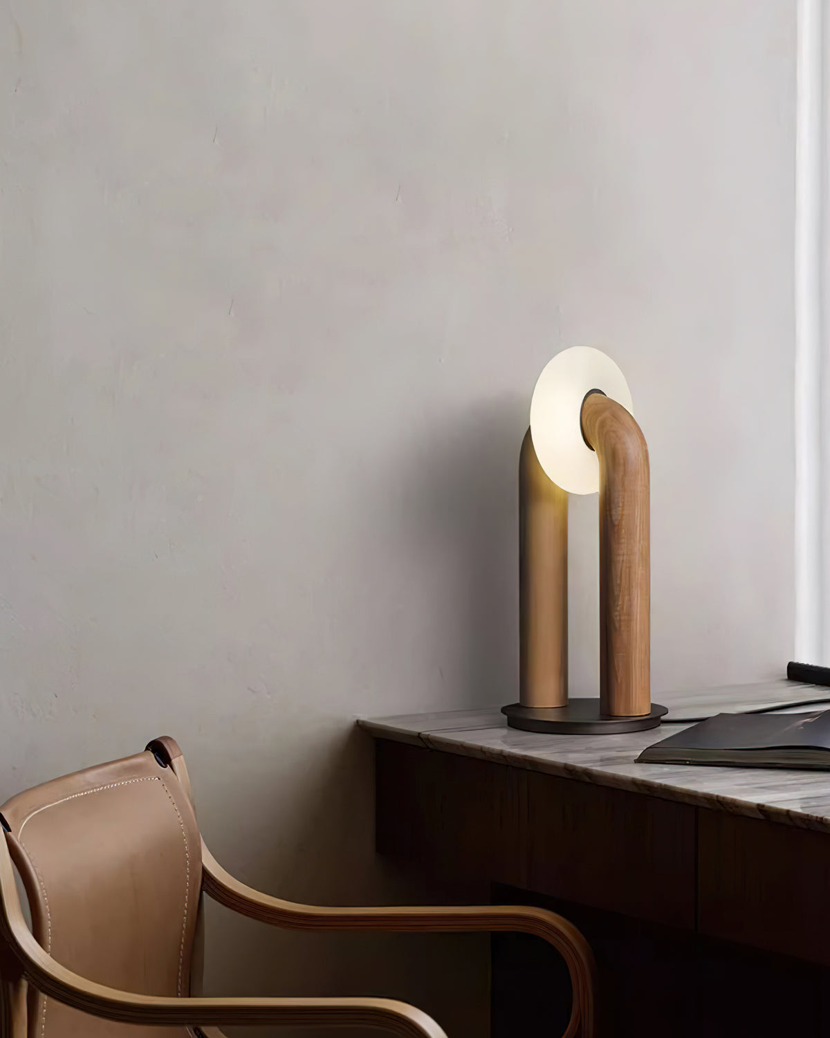 Roxen Wood Vintage Table Lamp - Letslighting