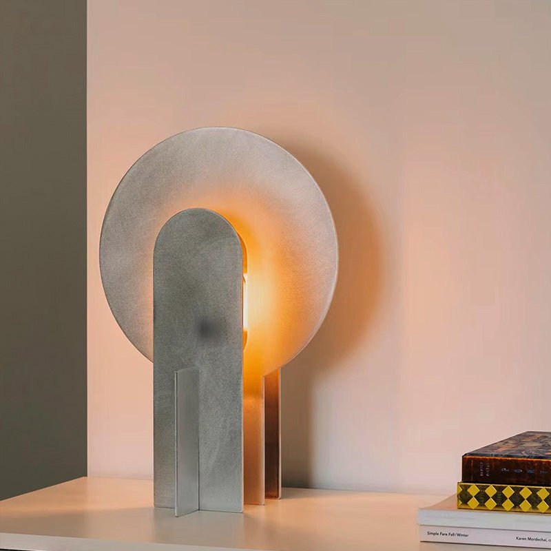 Arch Modern Stainless Steel & Marble Table Lamp