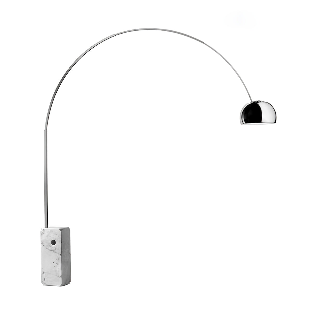 Alevra Steel Marble Floor Lamp - Letslighting