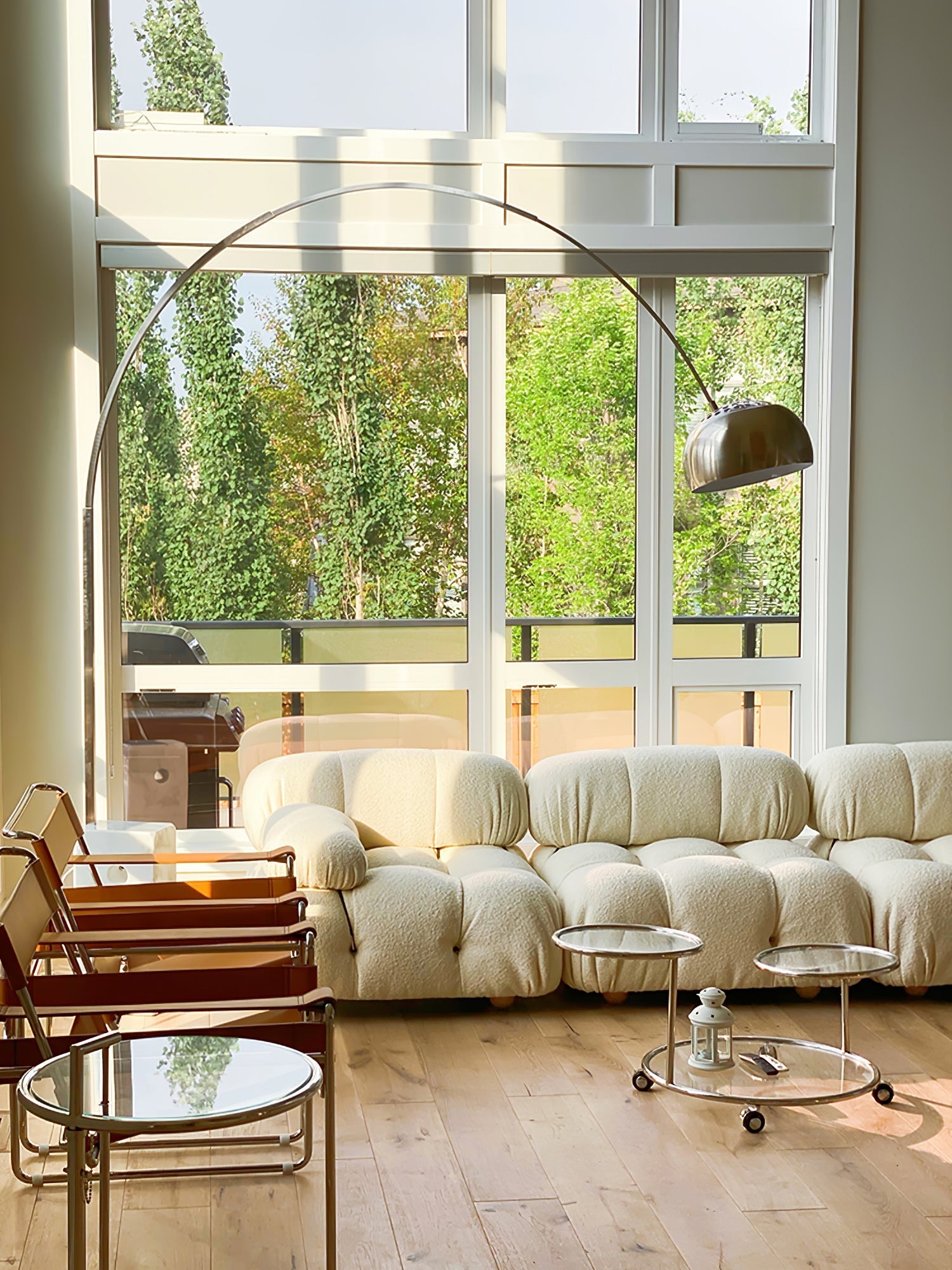 Alevra Steel Marble Floor Lamp - Letslighting