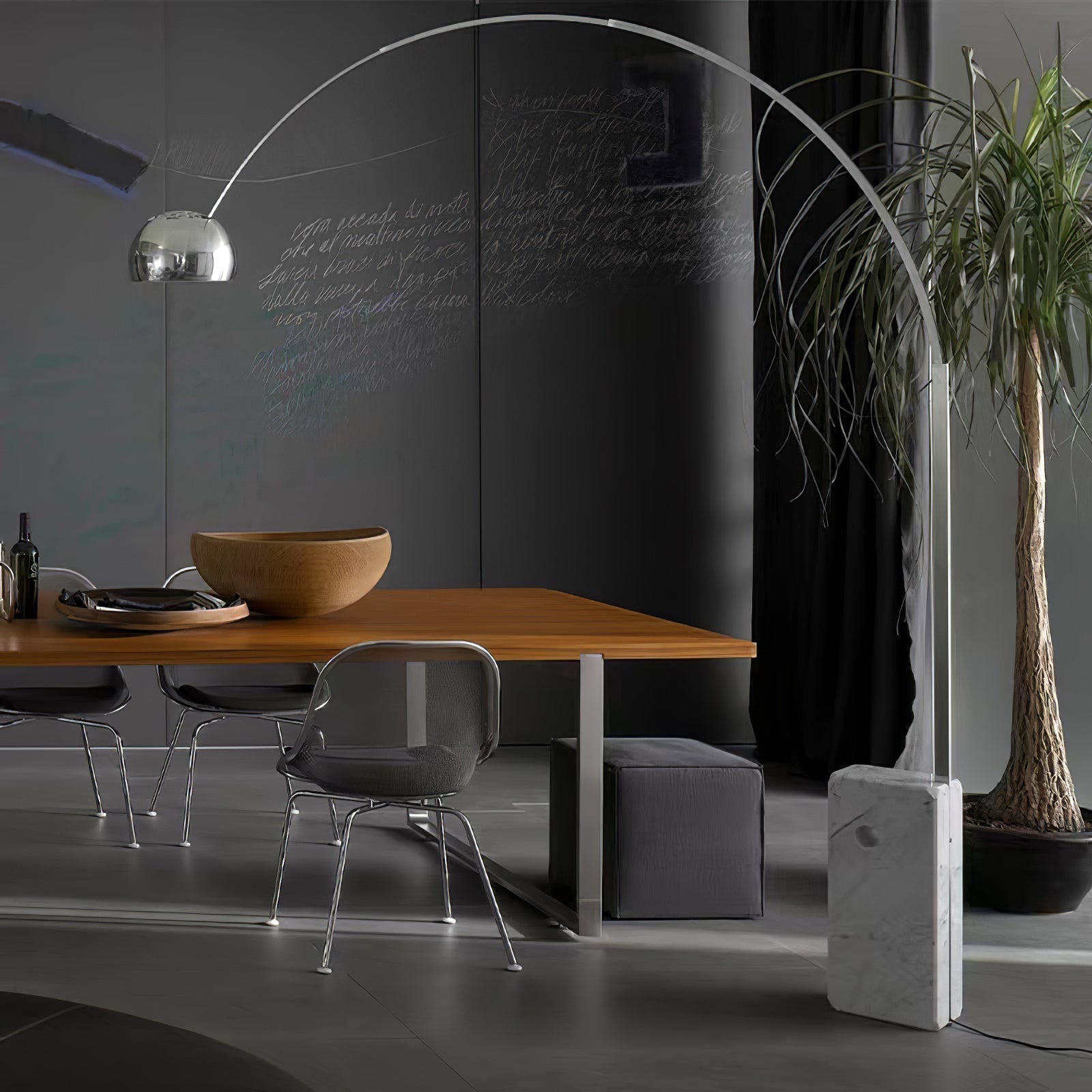 Alevra Steel Marble Floor Lamp - Letslighting