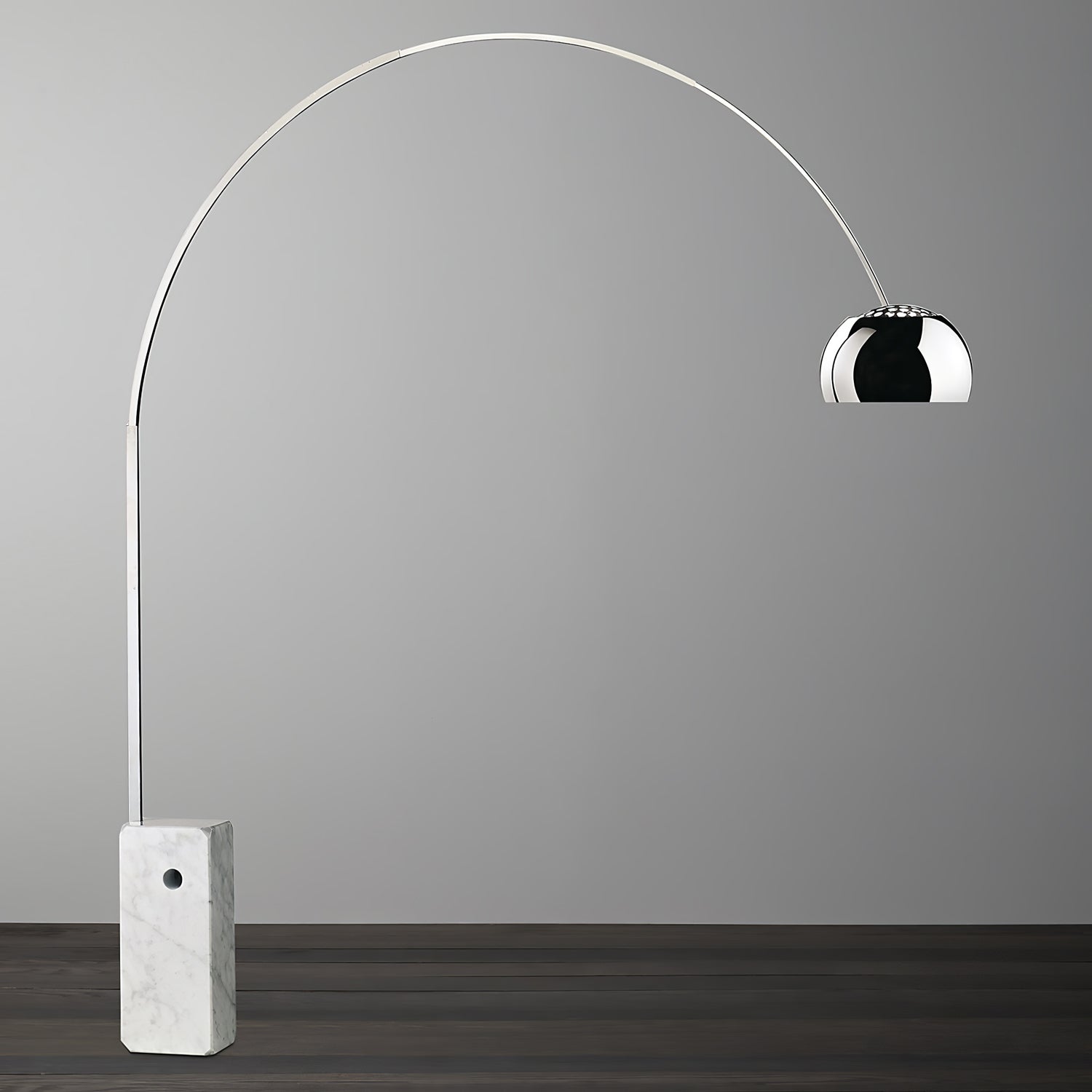 Alevra Steel Marble Floor Lamp - Letslighting