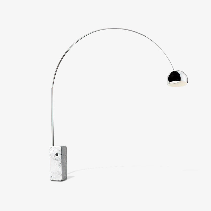 Alevra Steel Marble Floor Lamp - Letslighting
