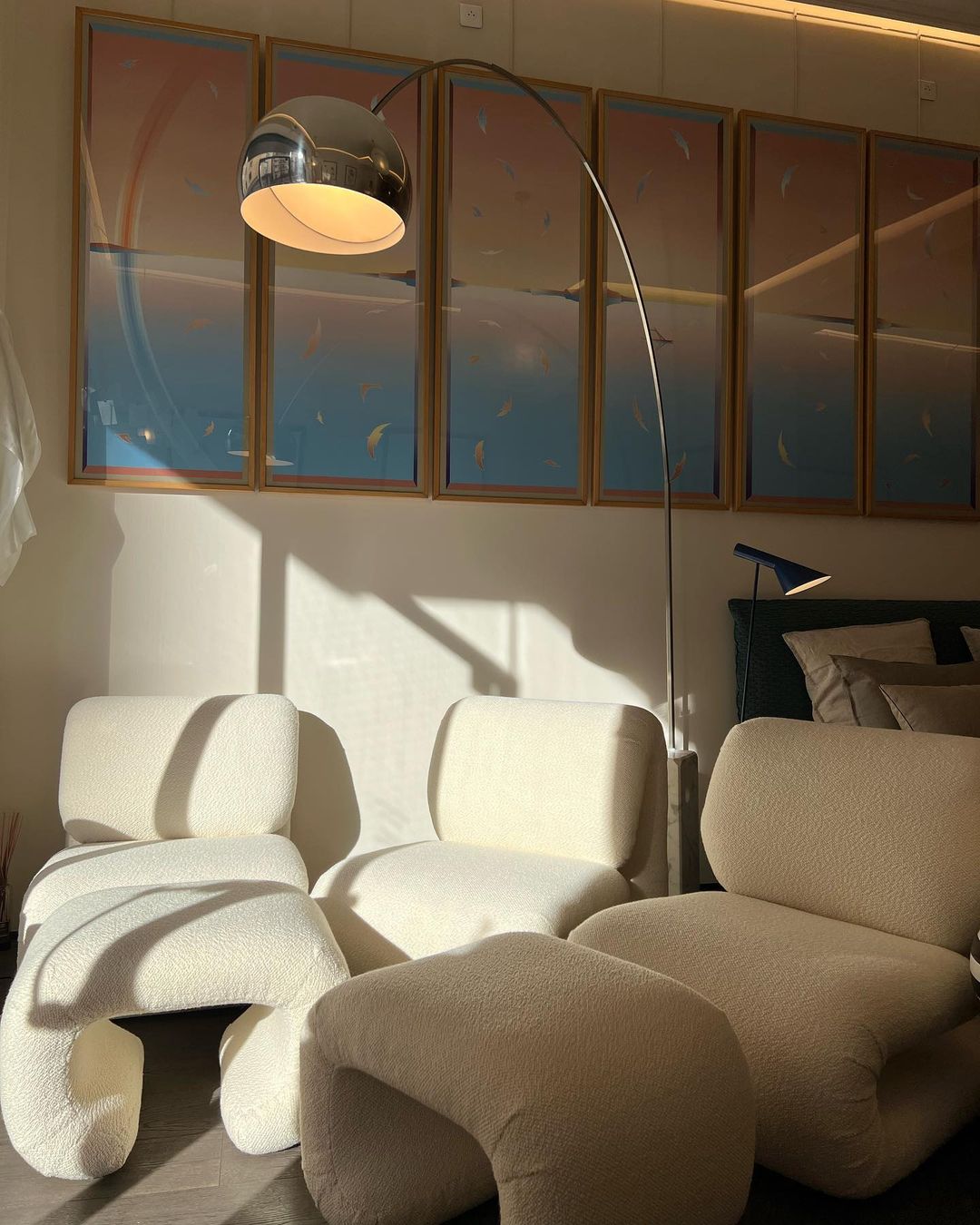 Alevra Steel Marble Floor Lamp - Letslighting