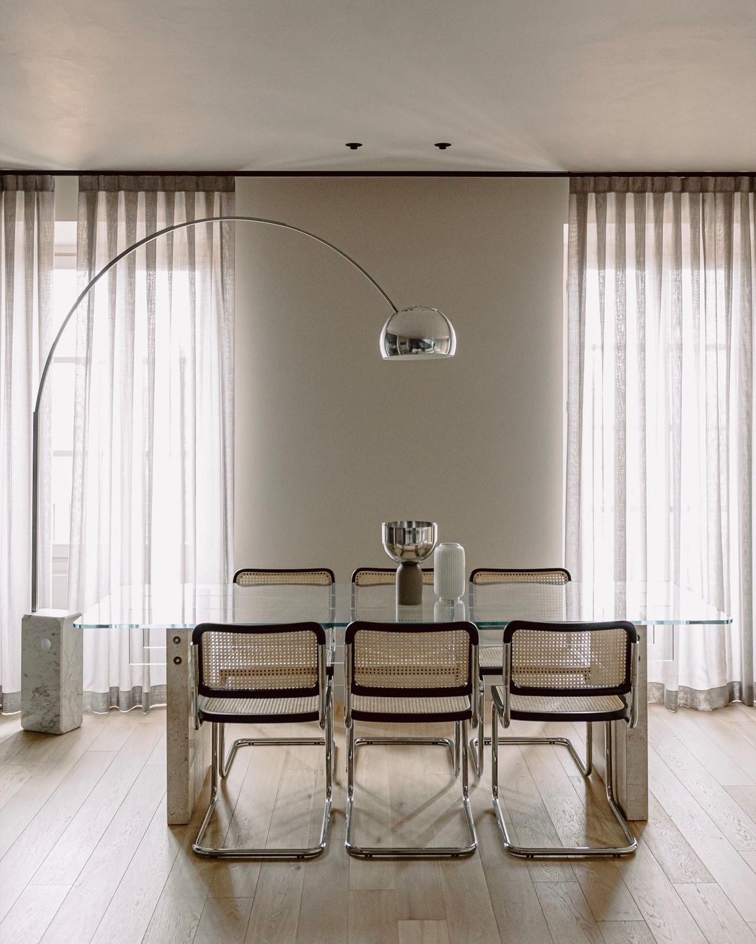 Alevra Steel Marble Floor Lamp - Letslighting