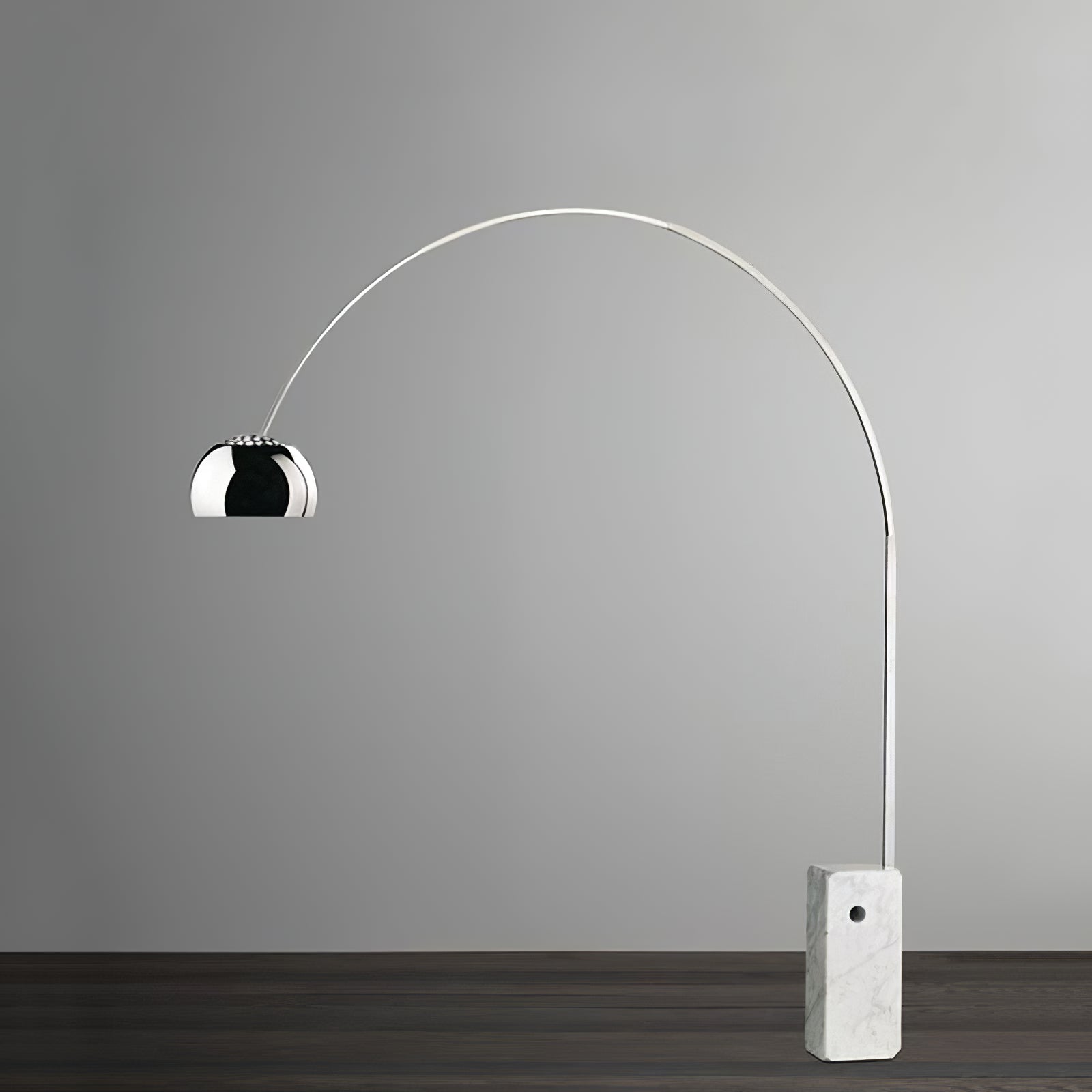 Alevra Steel Marble Floor Lamp - Letslighting
