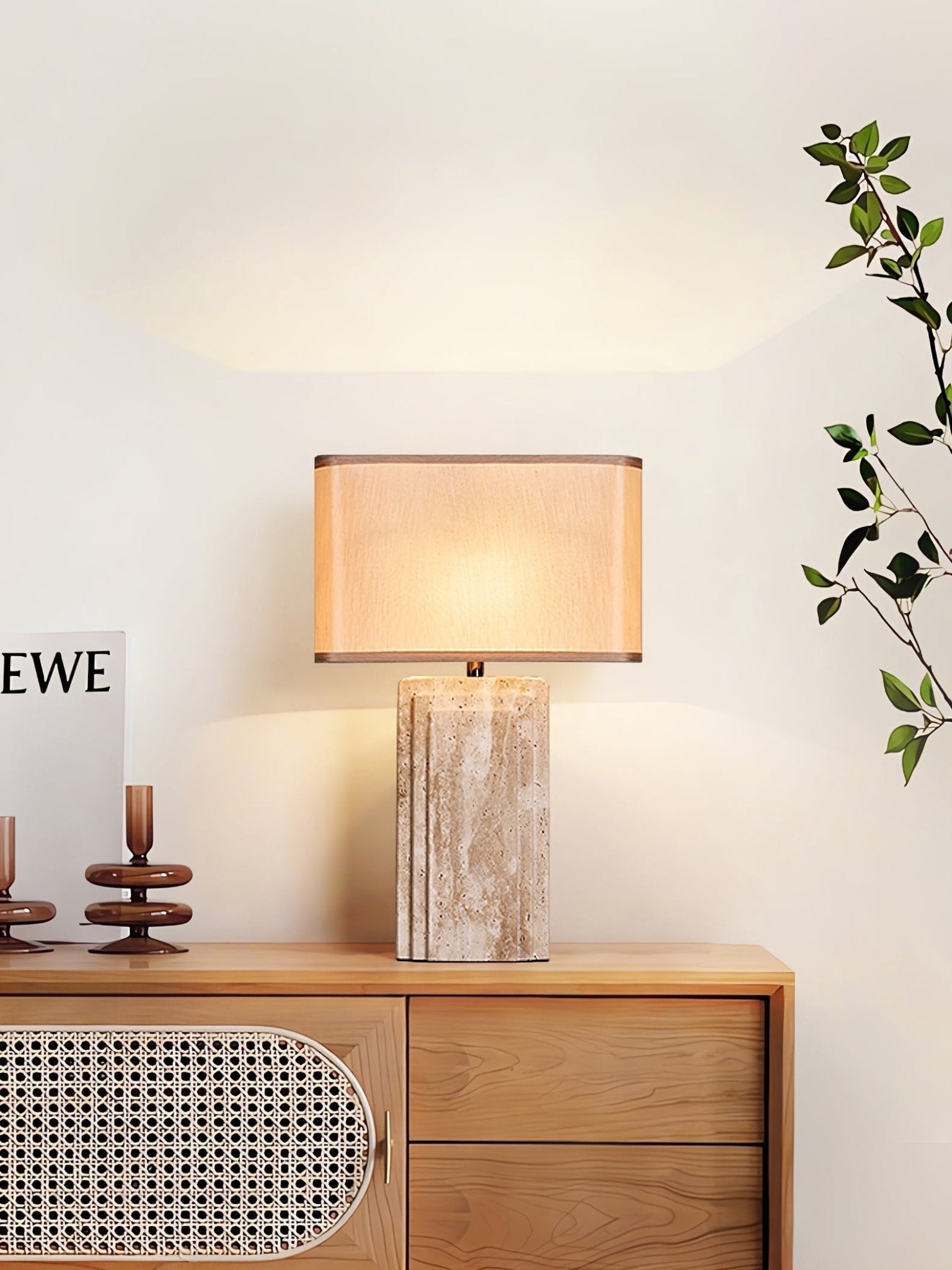 Cocare Travertine Table Lamp - Letslighting