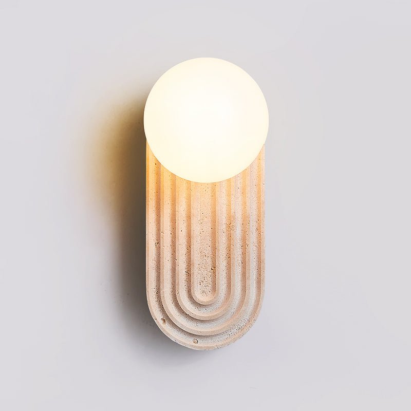 Arco Travertine Wall Light - Letslighting