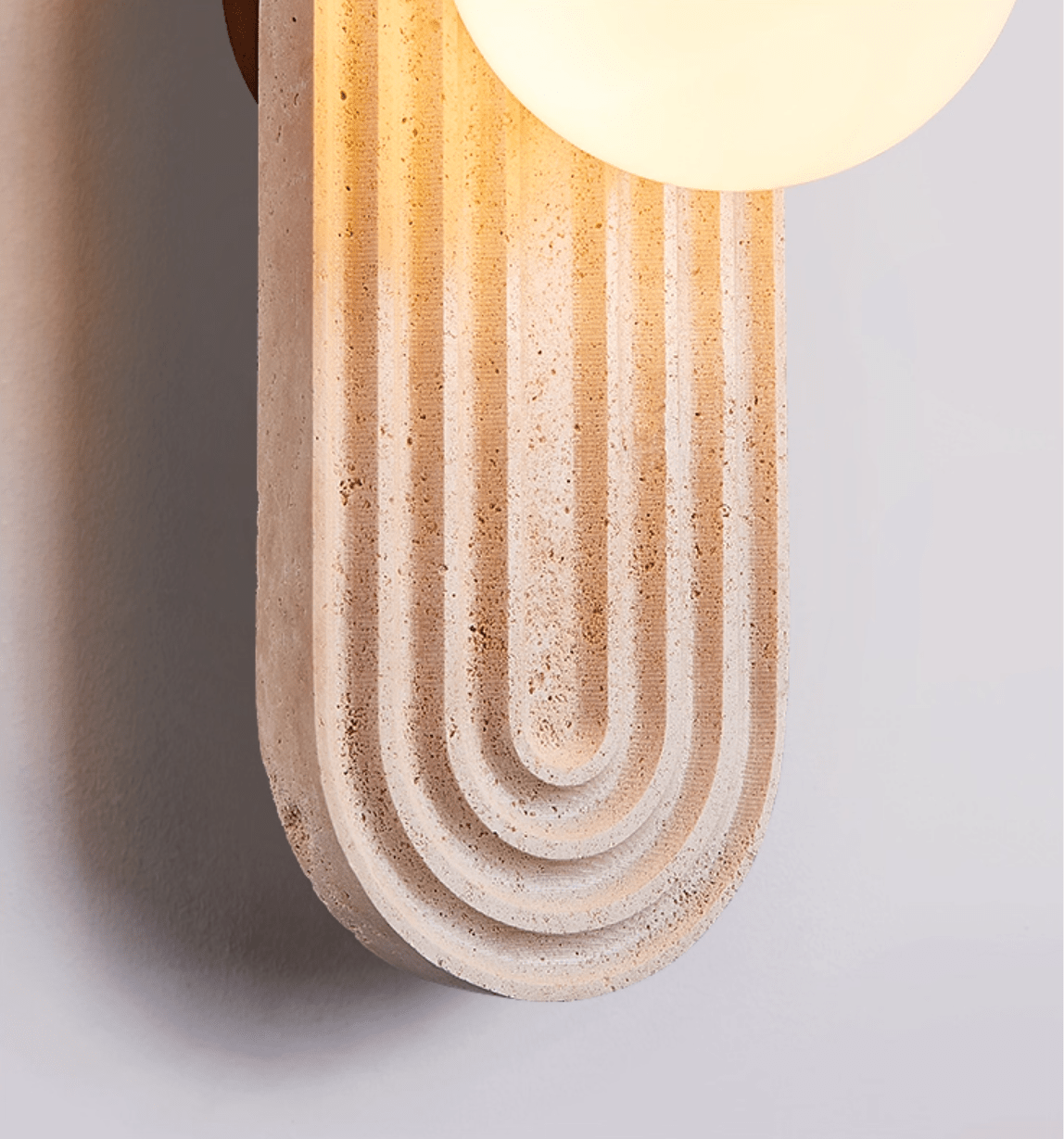 Arco Travertine Wall Light - Letslighting