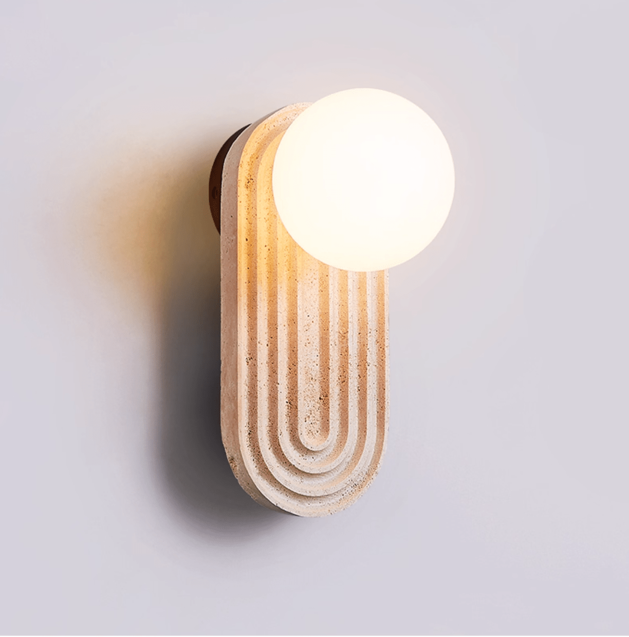 Arco Travertine Wall Light - Letslighting