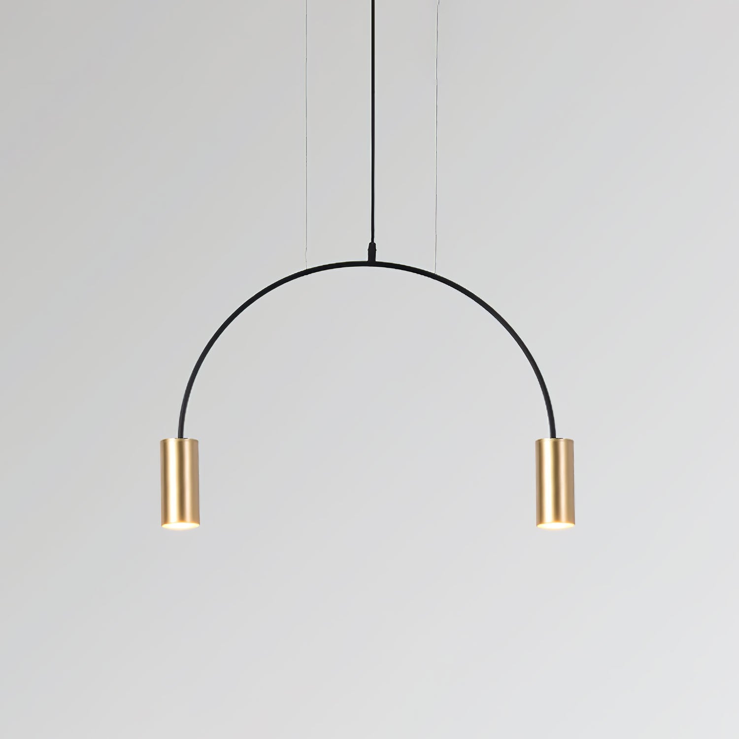 Solara Pendant Lamp Overlapping Cylinder Minimalist Dining Room - Letslighting