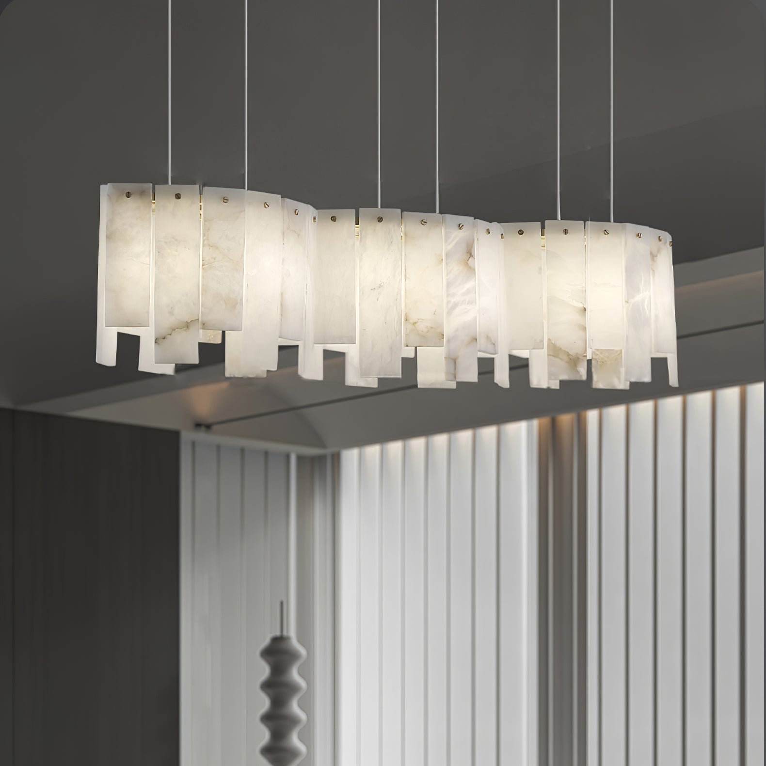Cavelan Cluster Alabaster Pendant Light