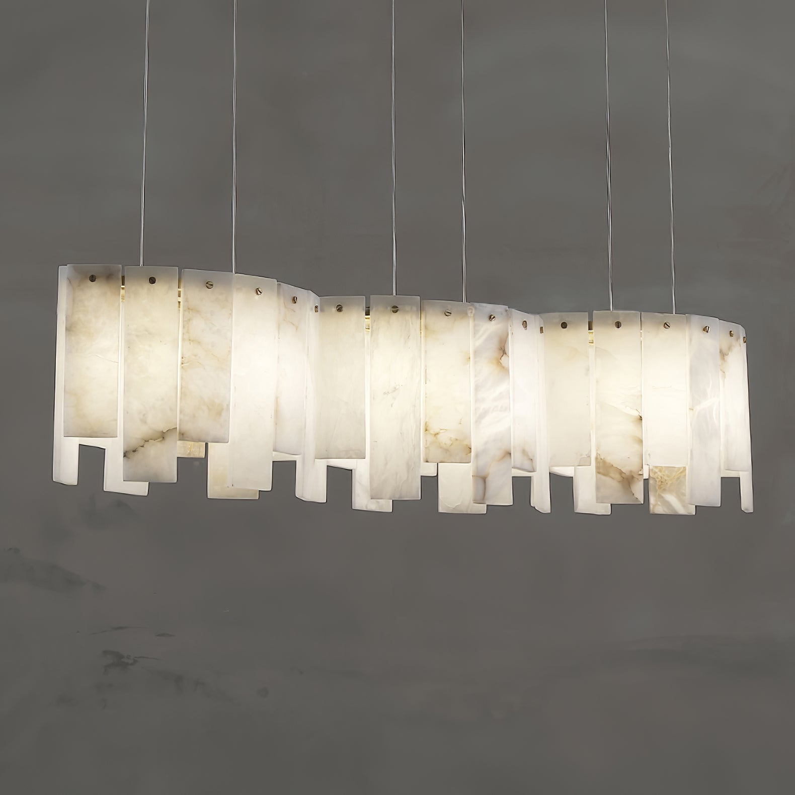 Cavelan Cluster Alabaster Pendant Light