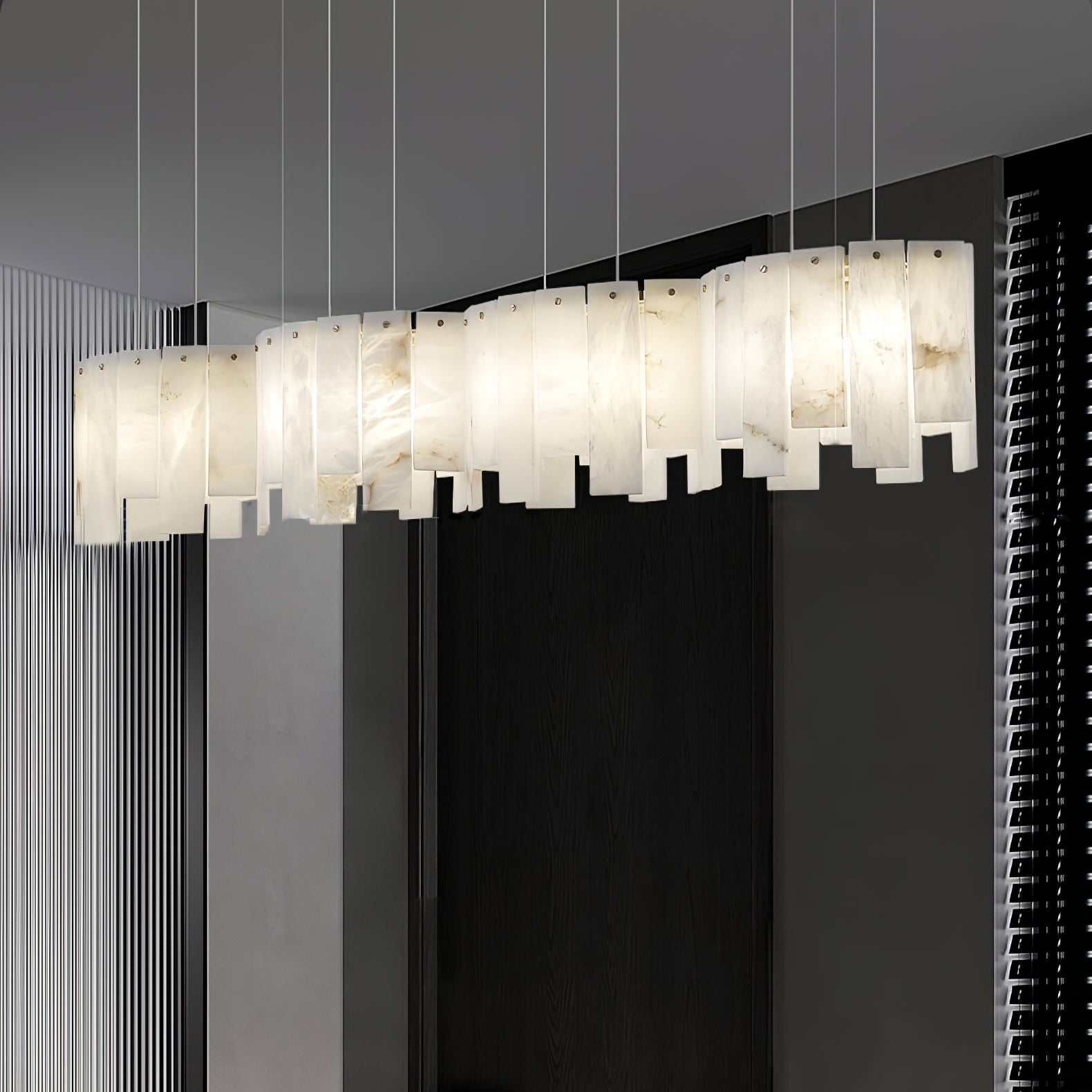 Cavelan Cluster Alabaster Pendant Light