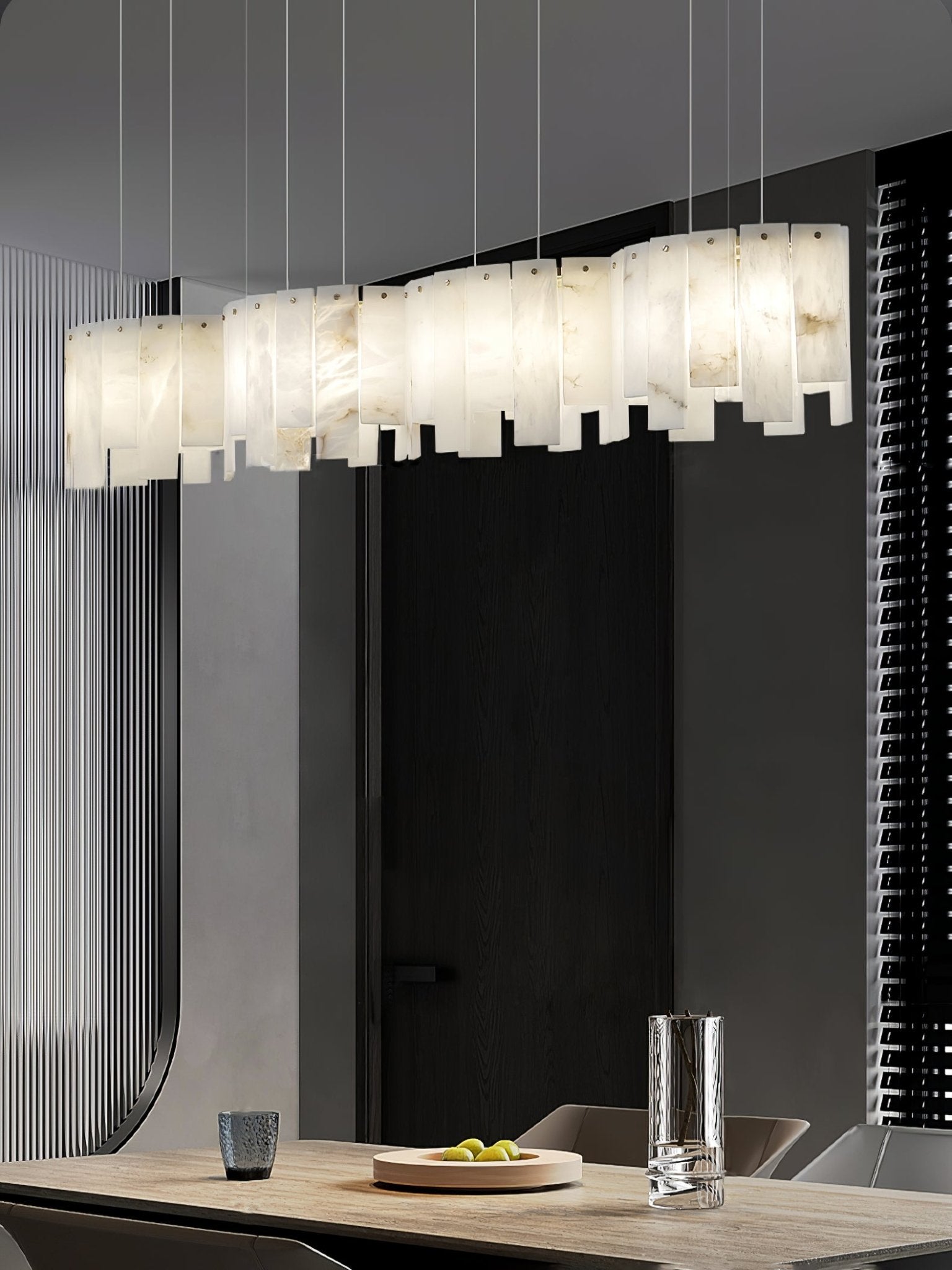 Cavelan Cluster Alabaster Pendant Light