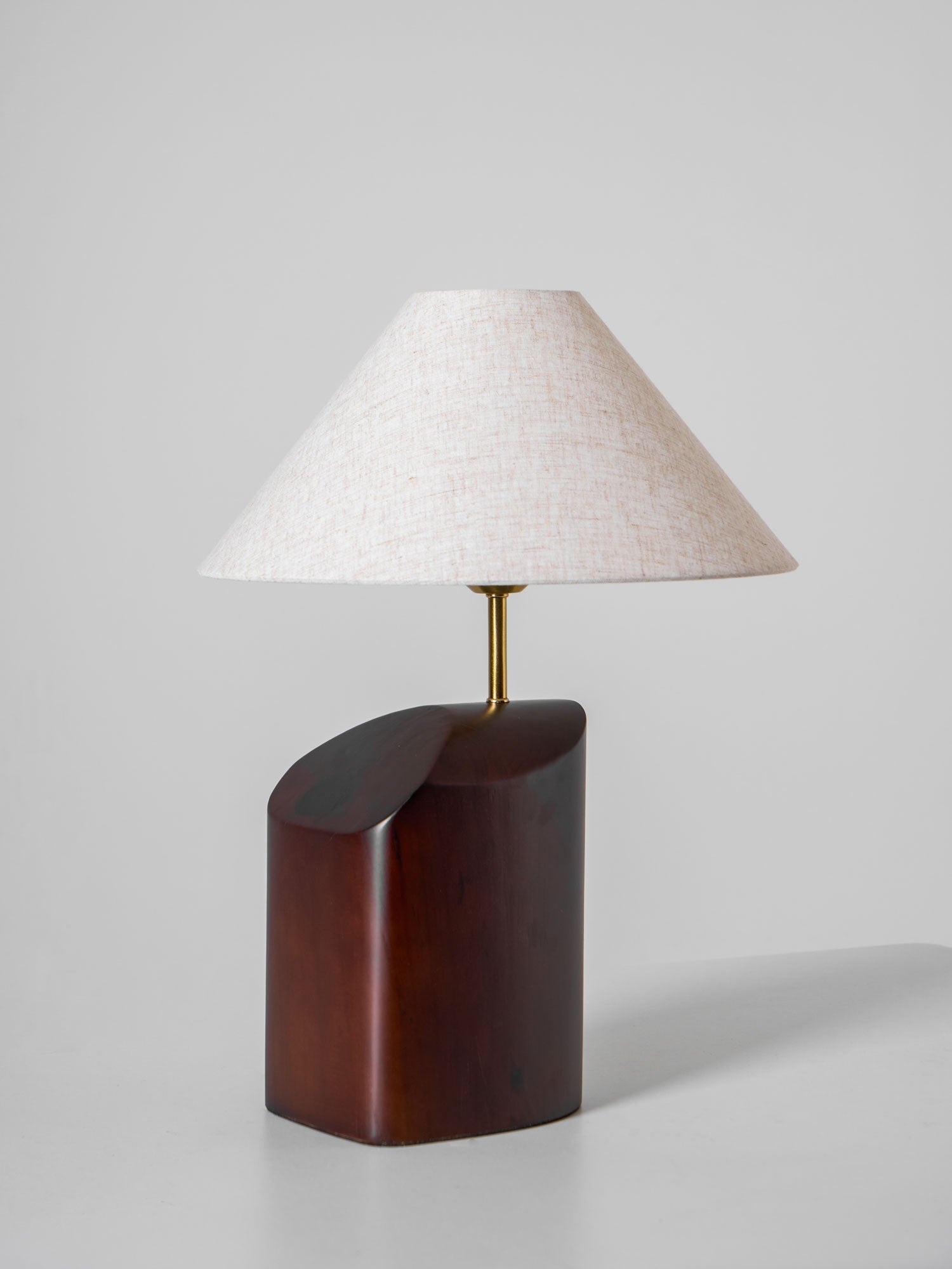 Curvan Wood Fabric Table Lamp - Letslighting