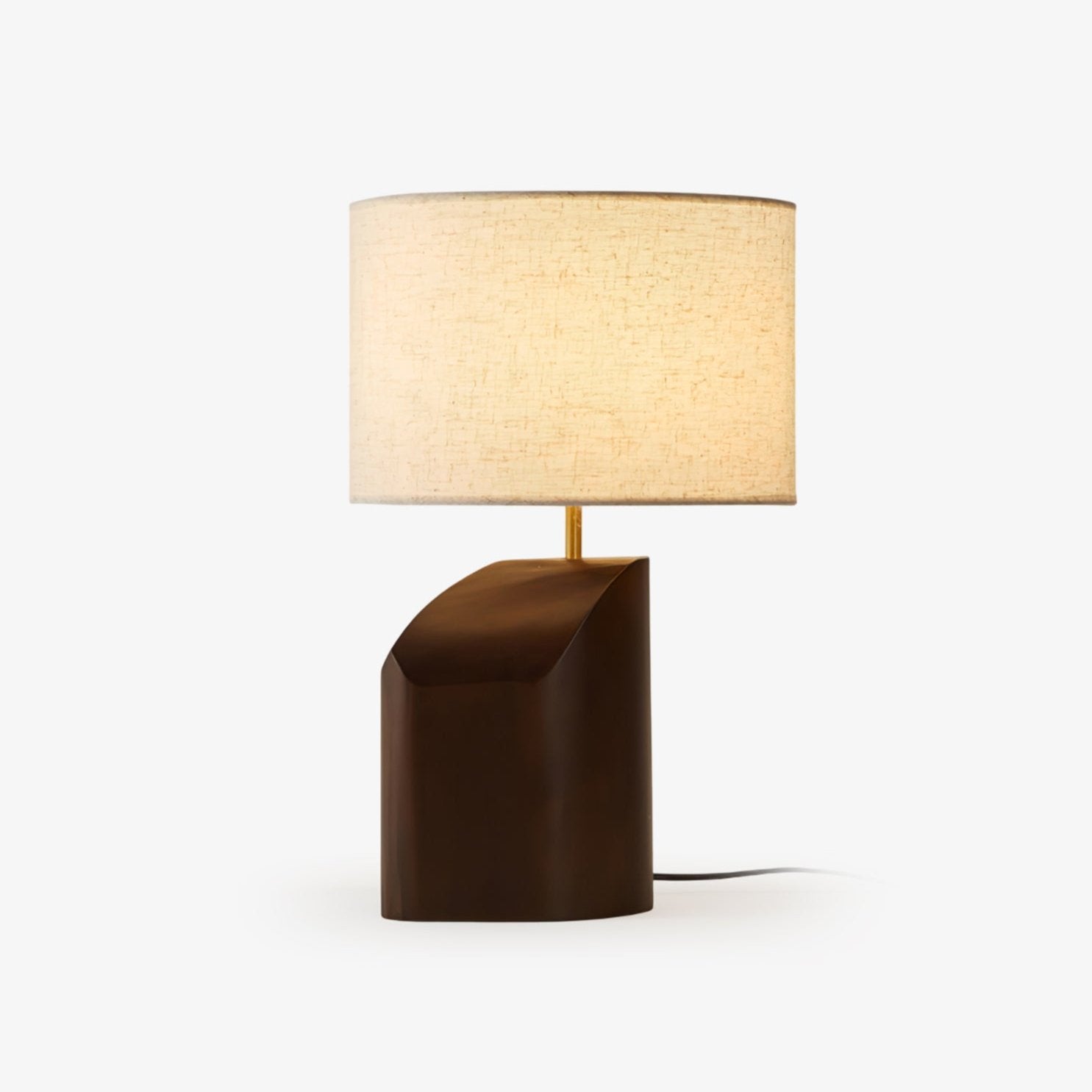 Curvan Wood Fabric Table Lamp - Letslighting