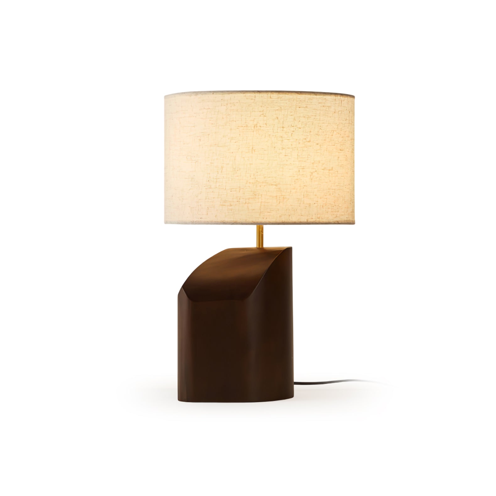 Curvan Wood Fabric Table Lamp - Letslighting