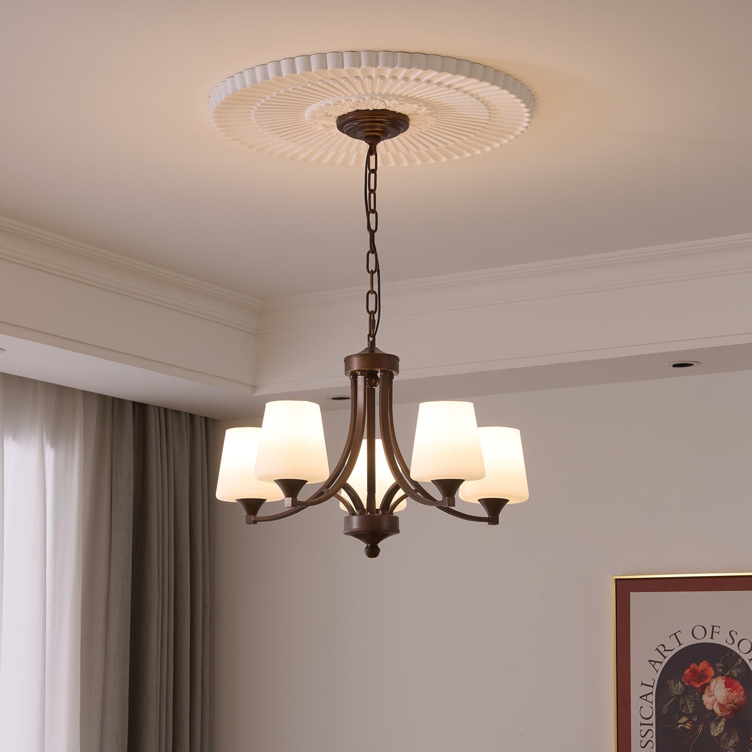Ardena Elegance Vintage Classic Glass Chandelier - Letslighting