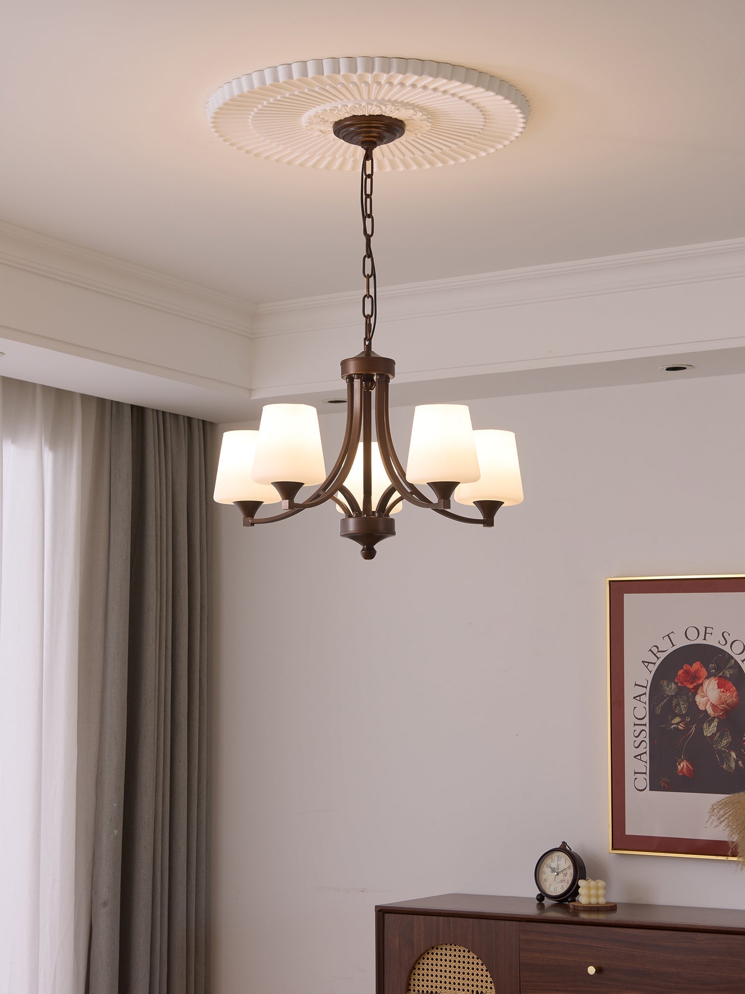 Ardena Elegance Vintage Classic Glass Chandelier - Letslighting