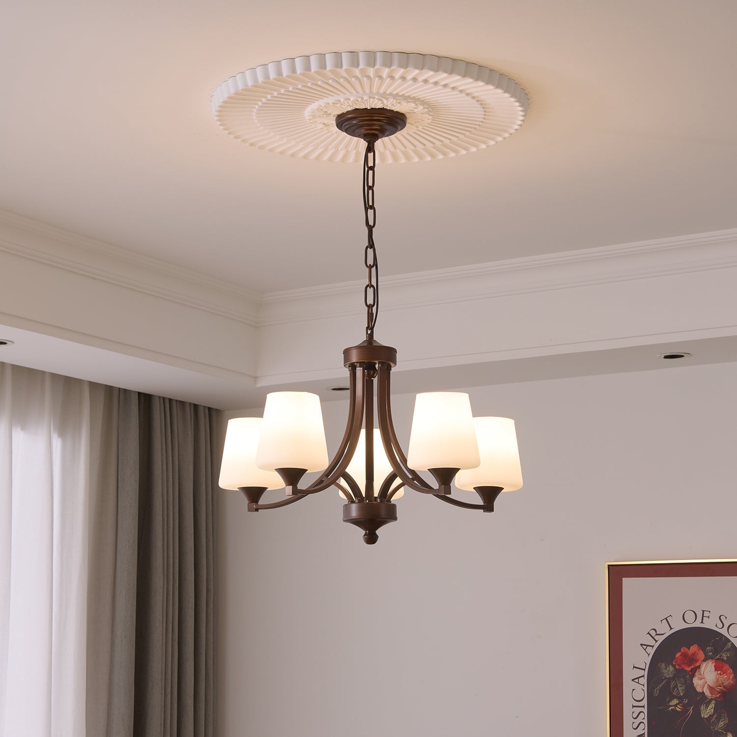 Ardena Elegance Vintage Classic Glass Chandelier - Letslighting