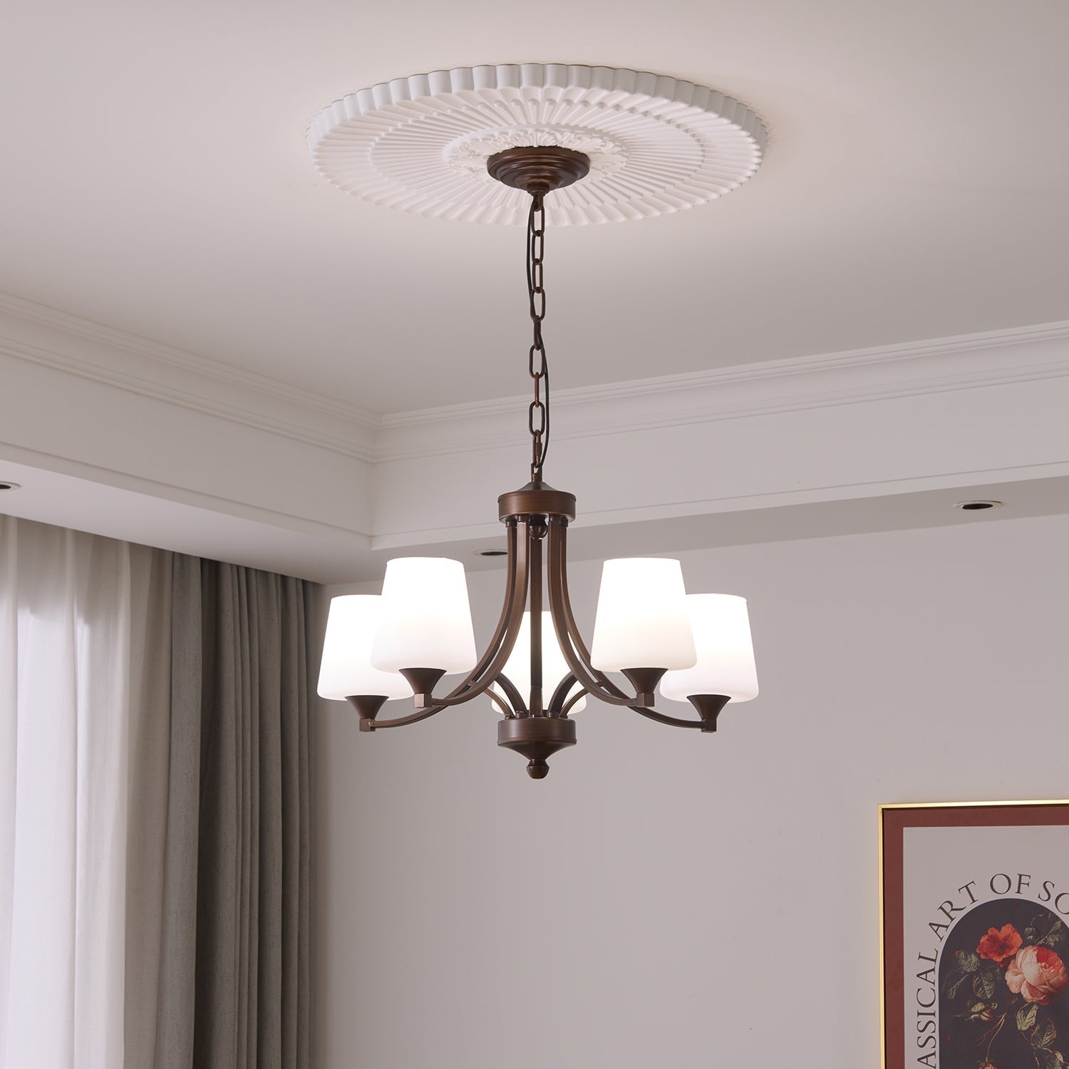 Ardena Elegance Vintage Classic Glass Chandelier - Letslighting