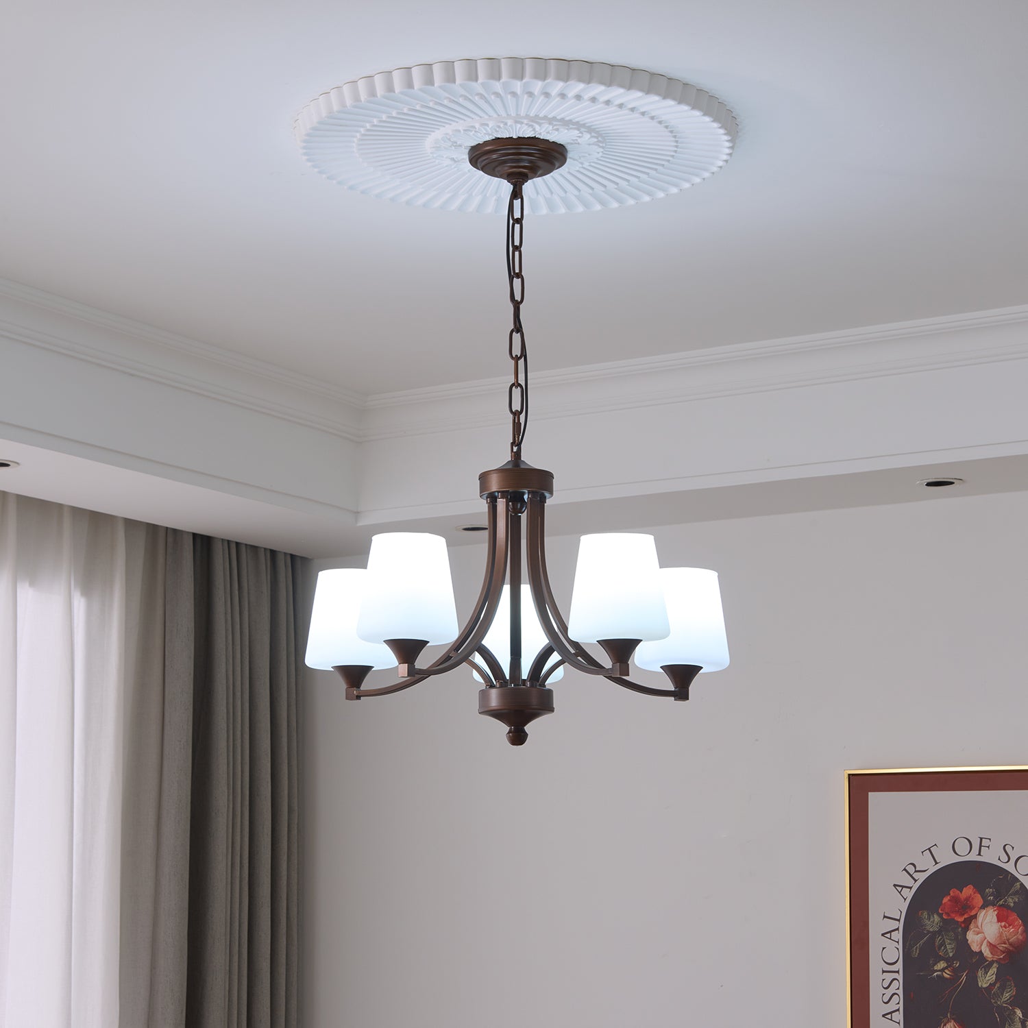 Ardena Elegance Vintage Classic Glass Chandelier - Letslighting
