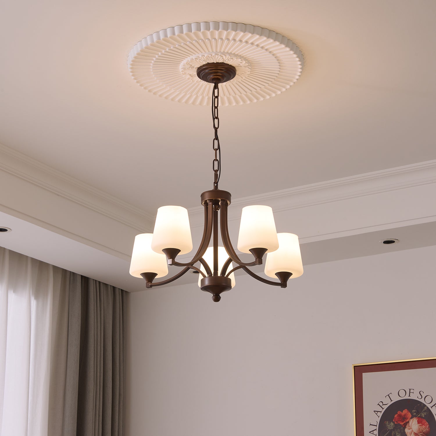 Ardena Elegance Vintage Classic Glass Chandelier - Letslighting