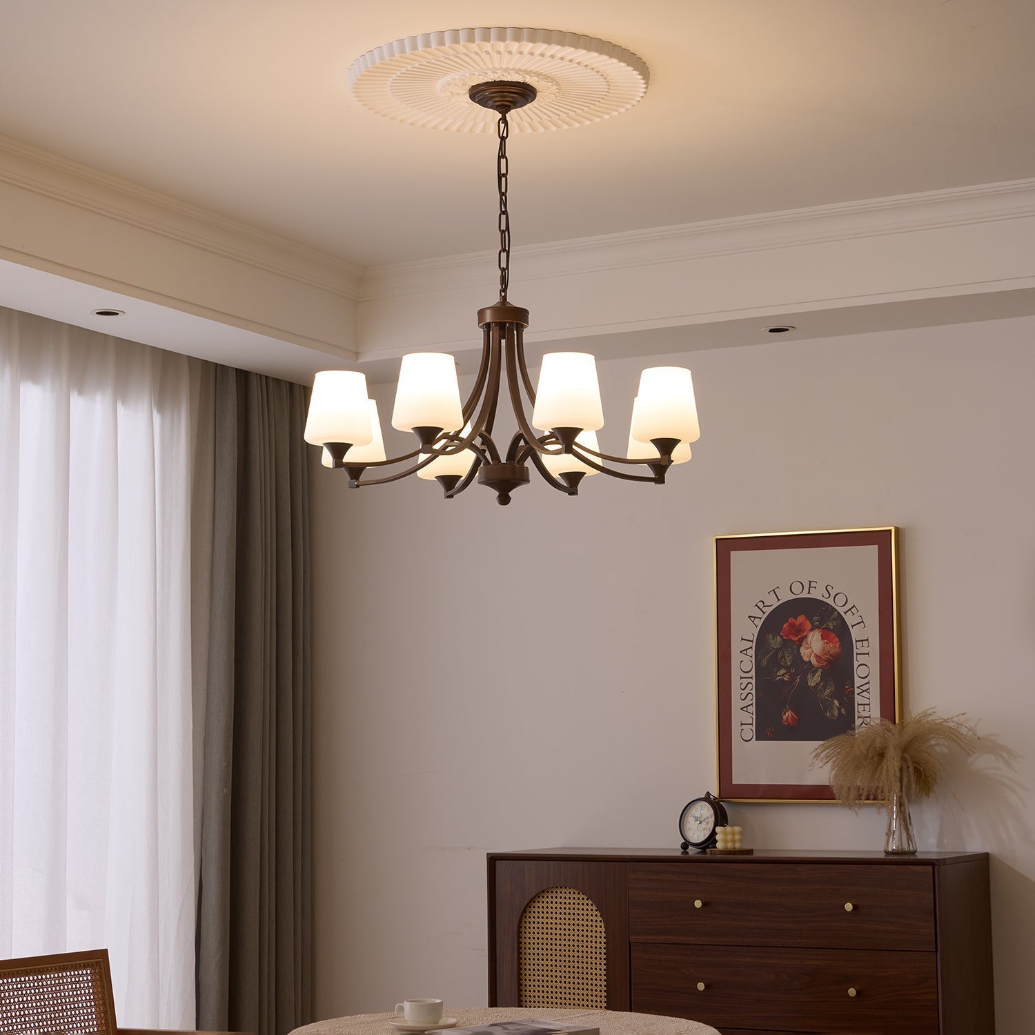 Ardena Elegance Vintage Classic Glass Chandelier - Letslighting