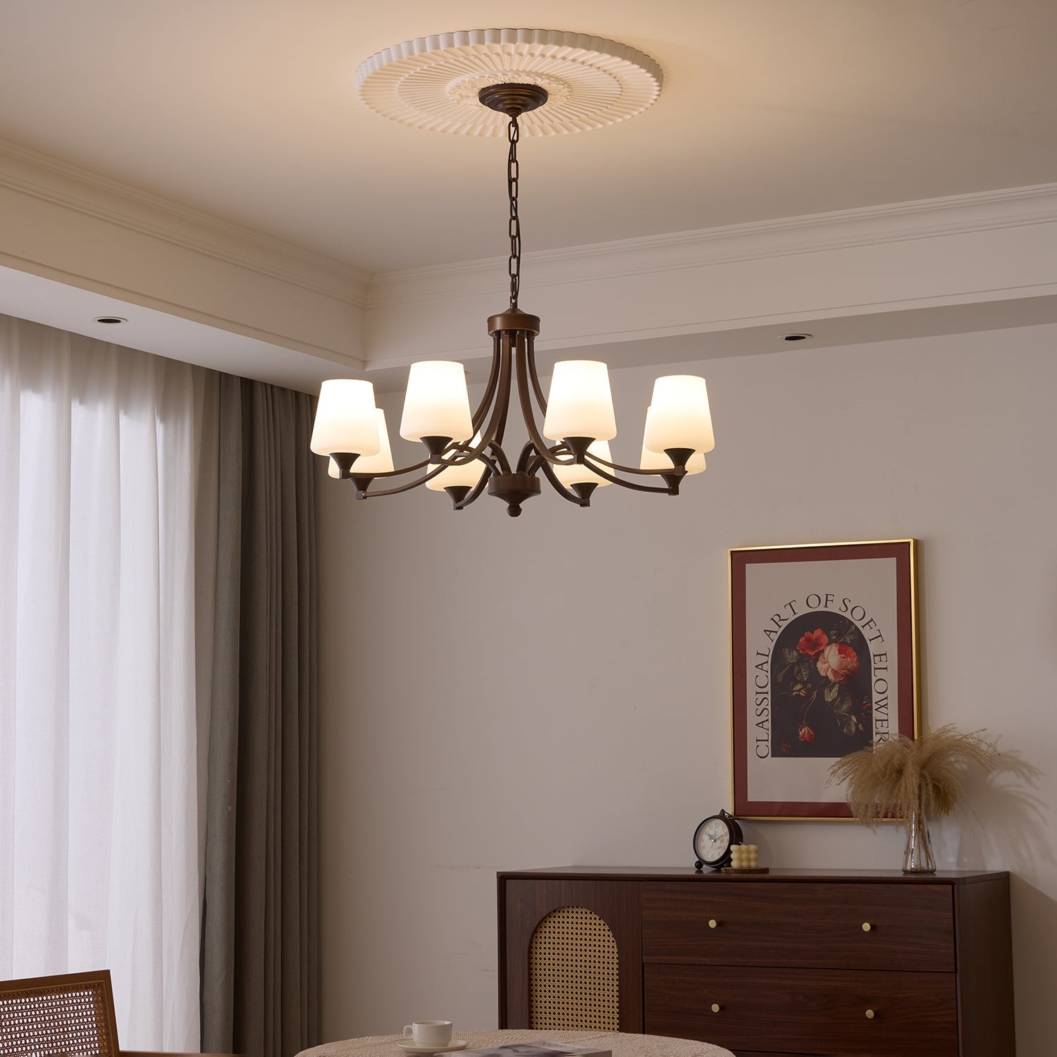 Ardena Elegance Vintage Classic Glass Chandelier - Letslighting