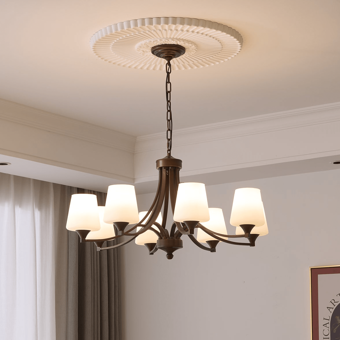 Ardena Elegance Vintage Classic Glass Chandelier - Letslighting