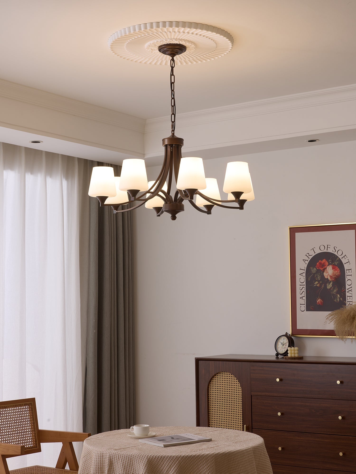 Ardena Elegance Vintage Classic Glass Chandelier - Letslighting