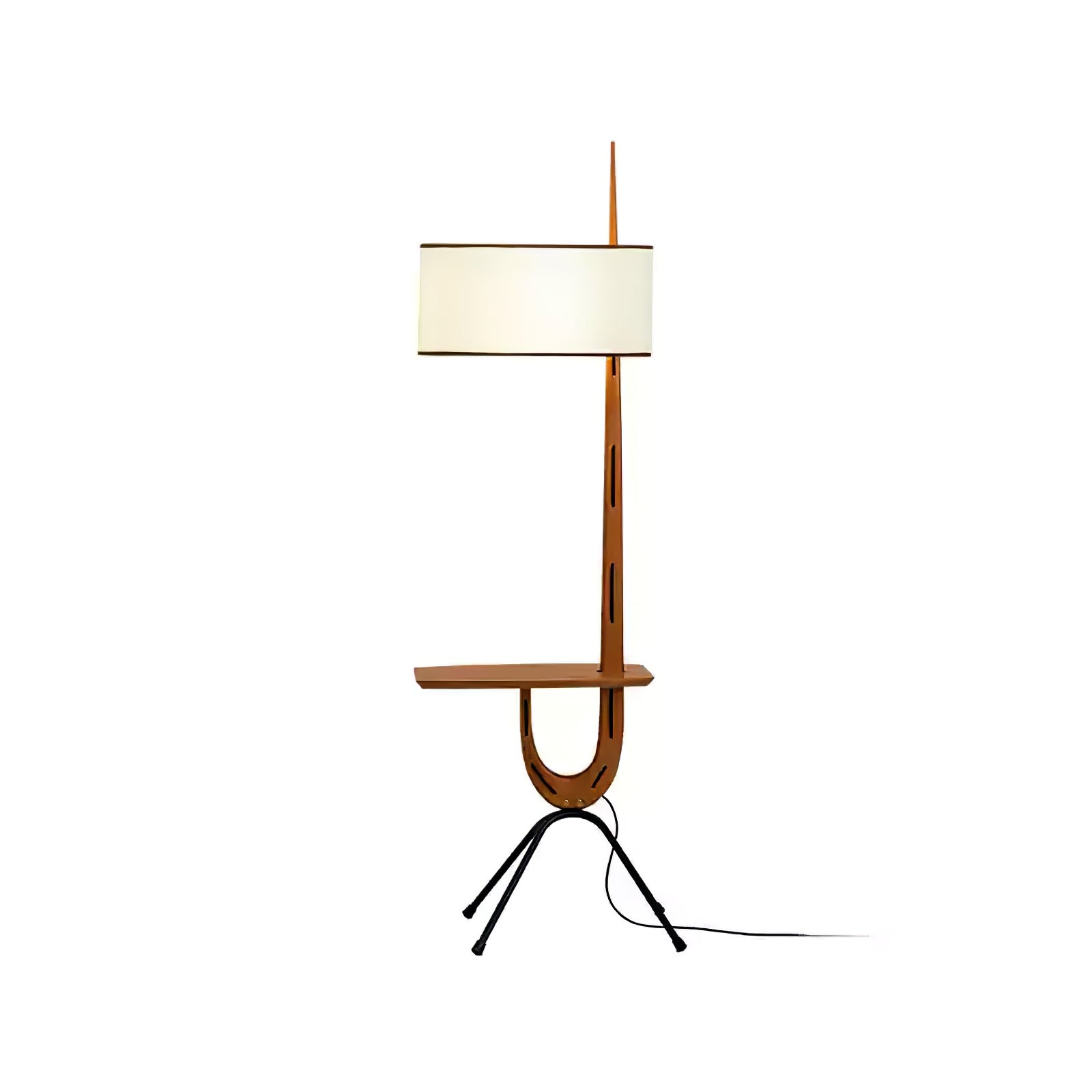 Vemara Mid Century Wood Floor Lamp - Letslighting