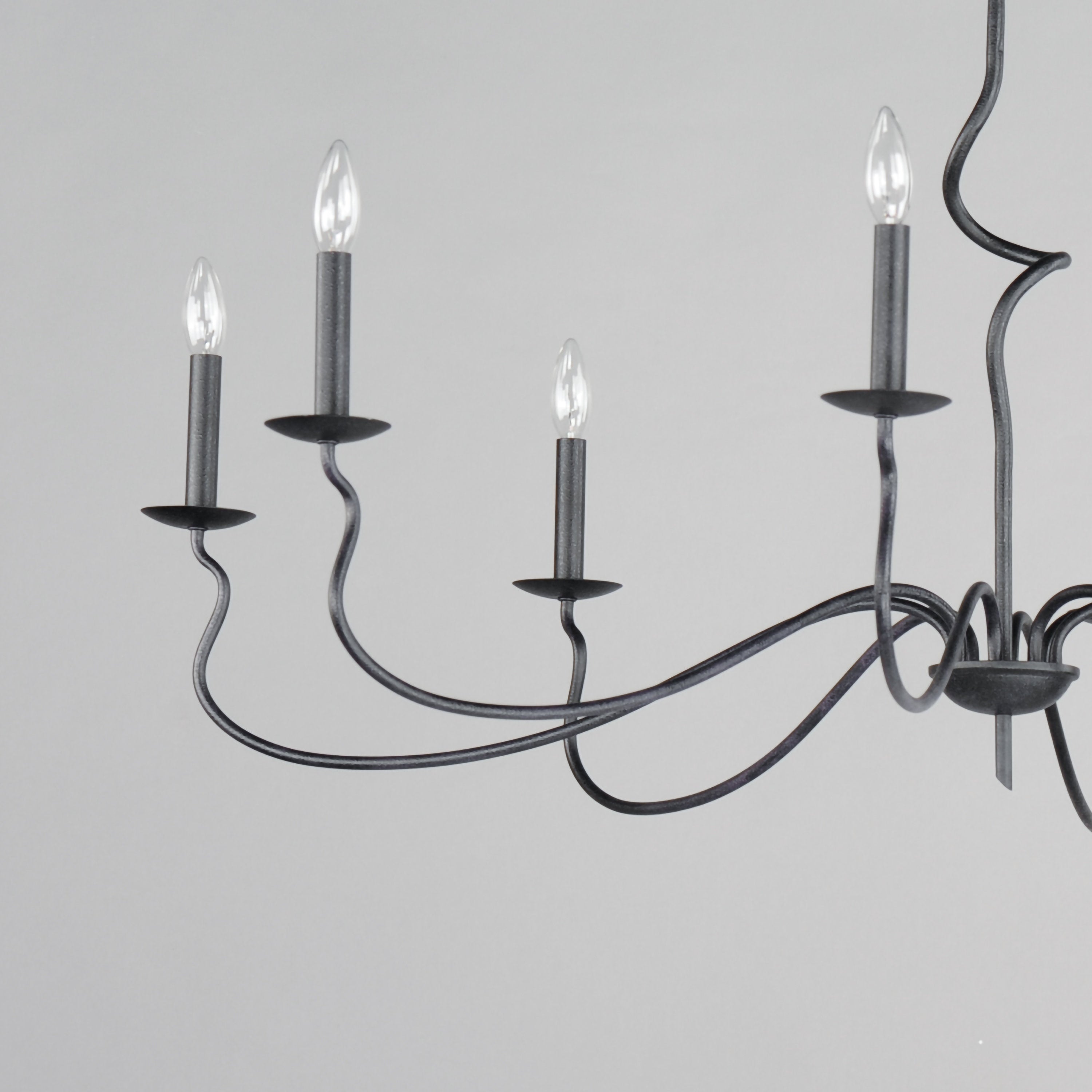 Rauduvyo Modern Candle-style Industrial Chandelier - Letslighting