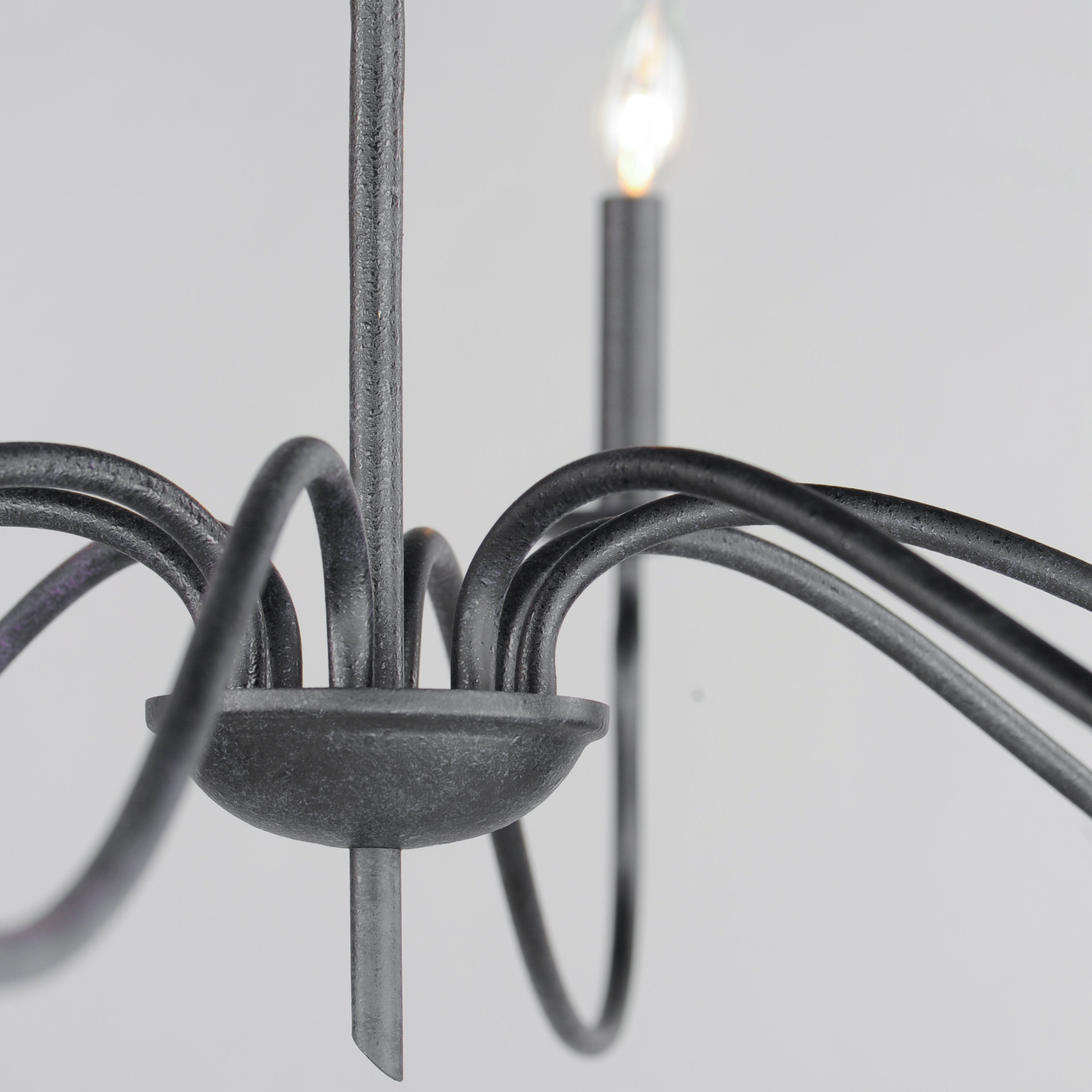 Rauduvyo Modern Candle-style Industrial Chandelier - Letslighting