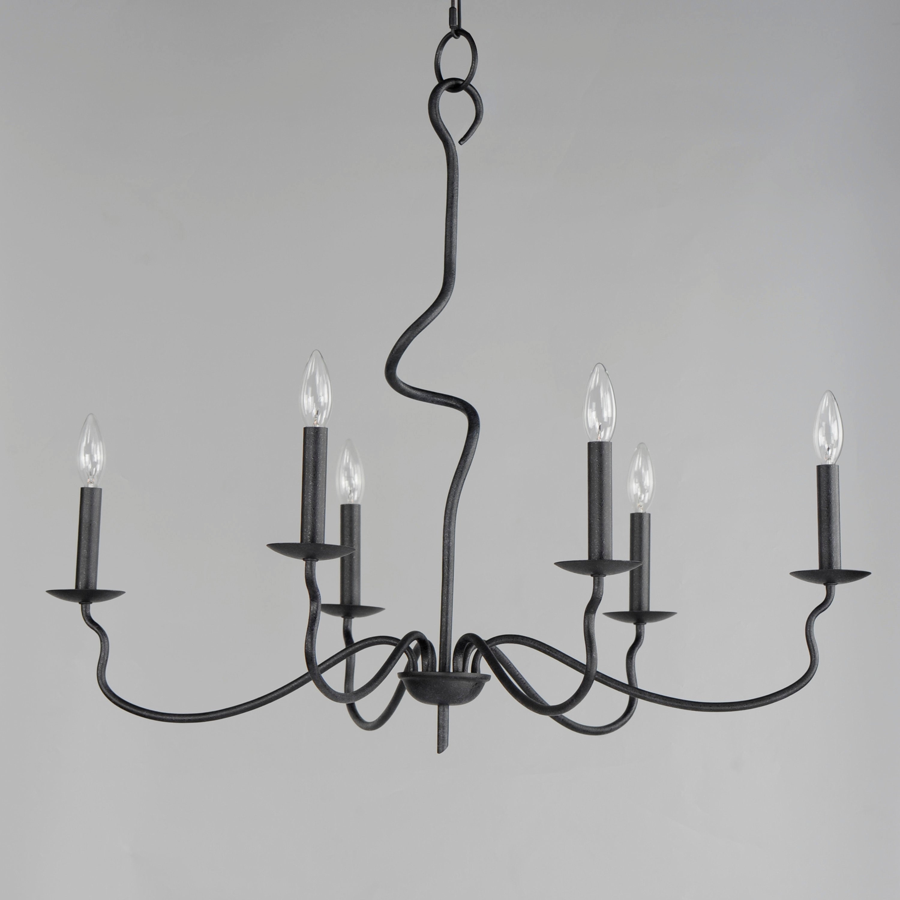 Rauduvyo Modern Candle-style Industrial Chandelier - Letslighting