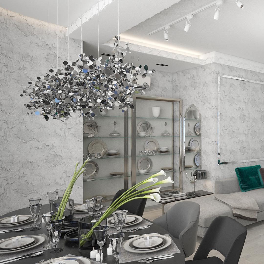 Lustra Pendant Lamp lic Disc Cloud - Letslighting