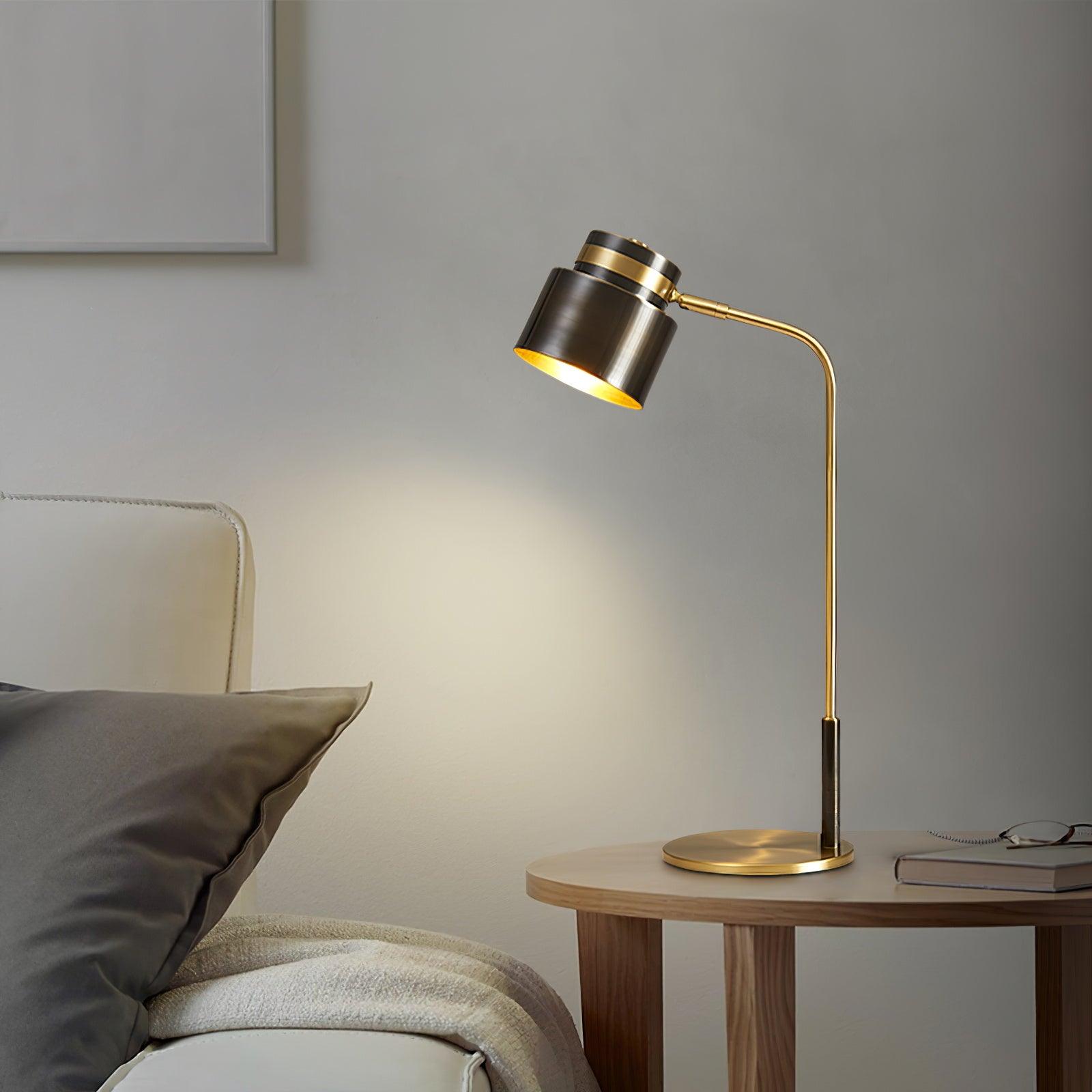 Zorase Brass Industrial Table Lamp - Letslighting