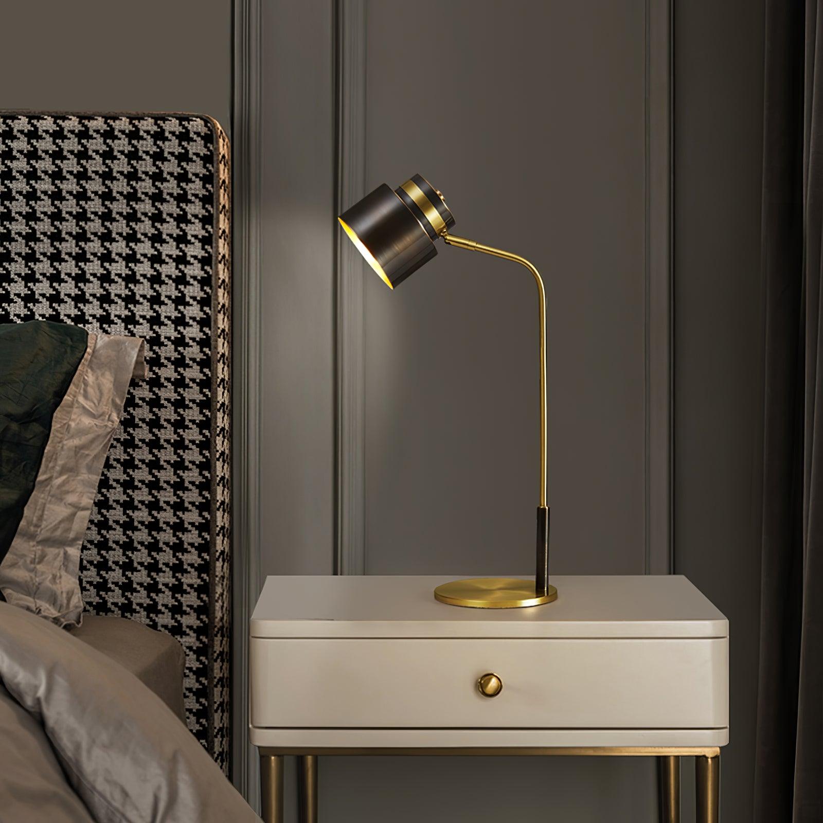 Zorase Brass Industrial Table Lamp - Letslighting