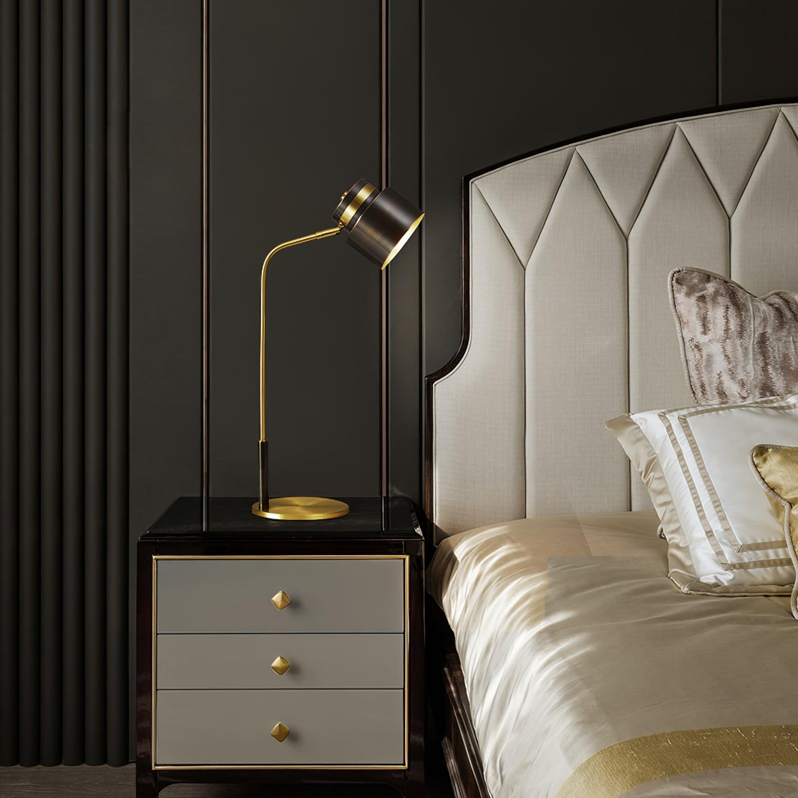 Zorase Brass Industrial Table Lamp - Letslighting